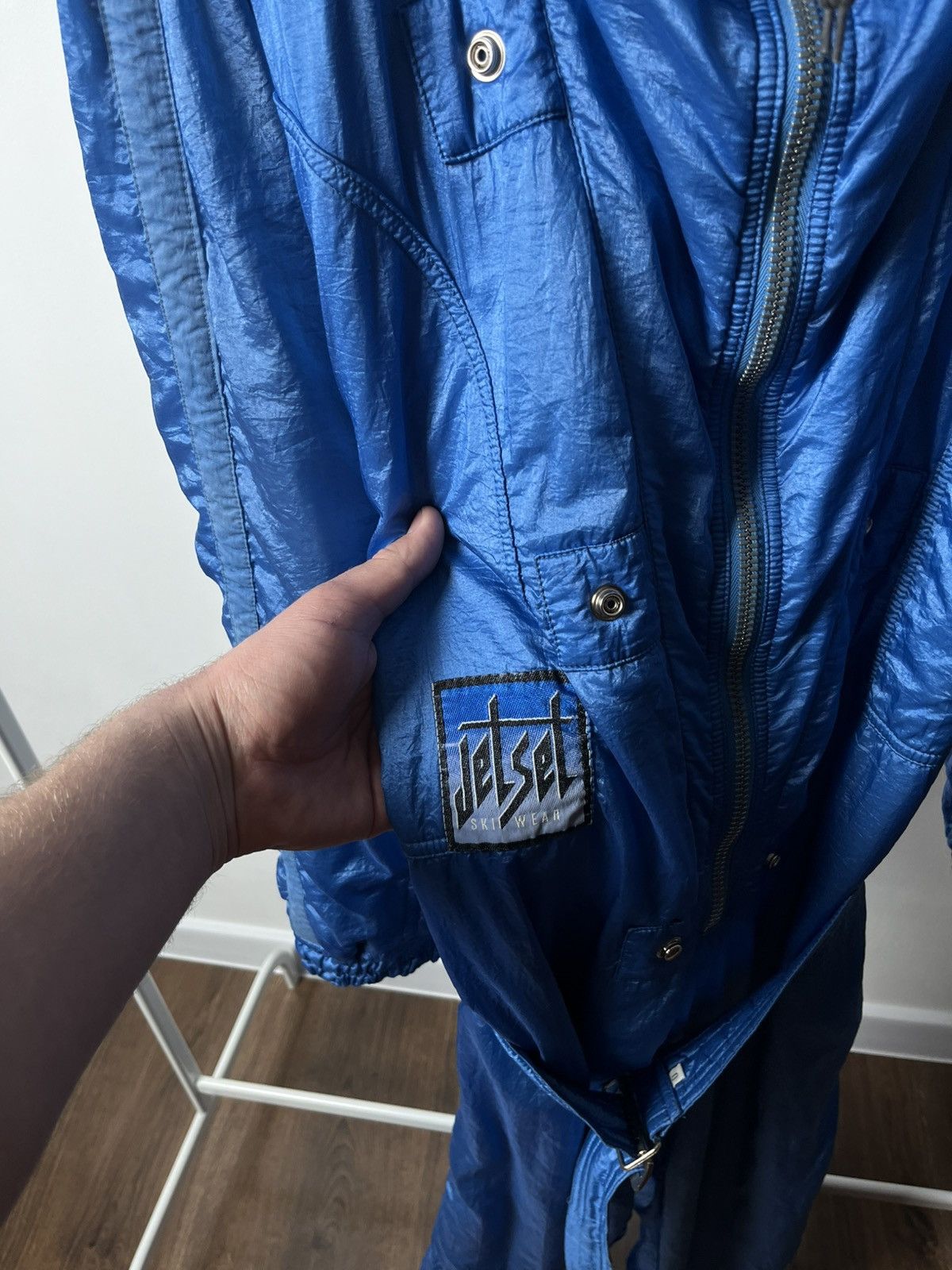 JET SET × Vintage Vintage Jet Set Ski Wear Blue Snowsuit Retro One-Piece Suit Size US M / EU 48-50 / 2 - 5 Thumbnail