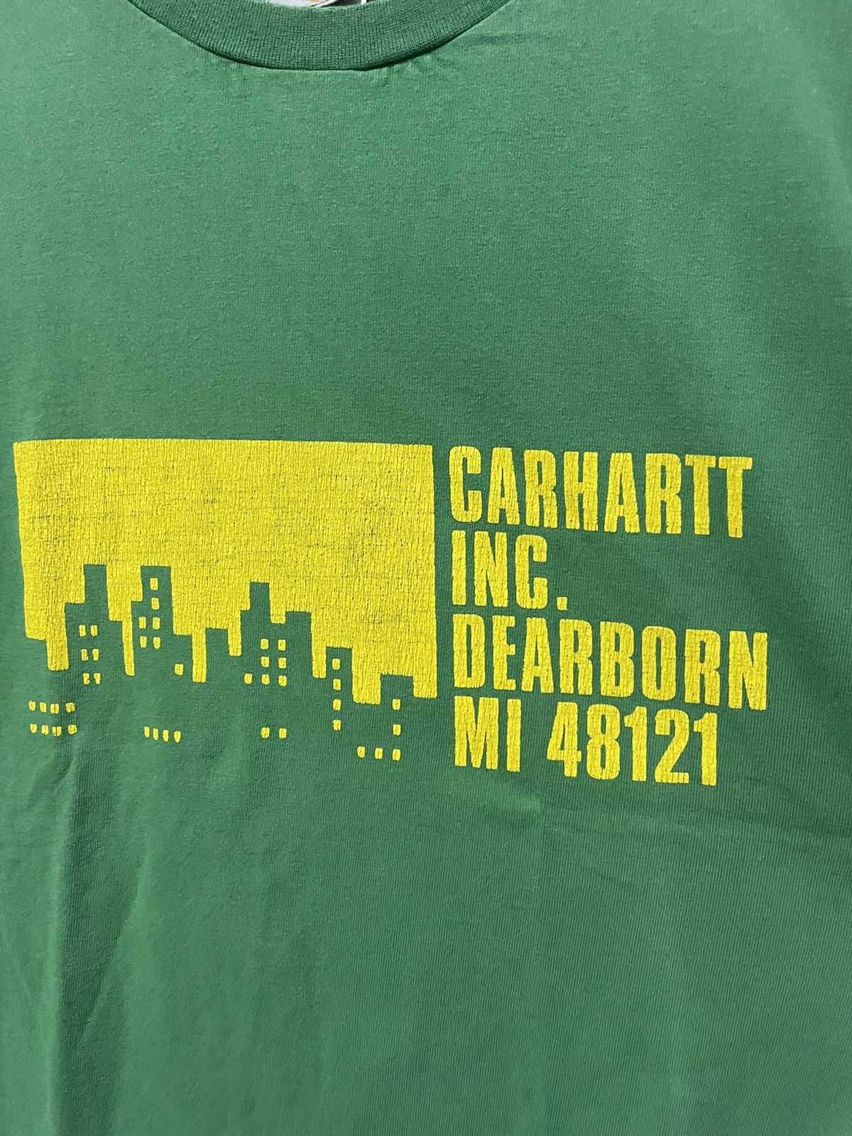 Carhartt × Vintage Vintage 00s Carhartt Dearborn Graphic T Shirt Heavyweight Size US XXL / EU 58 / 5 - 4 Thumbnail