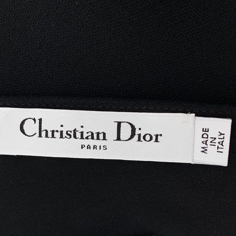 Dior Dior Black back zipper wool V-neck sleeveless dress Size XXS / US 00 / IT 34 - 5 Thumbnail