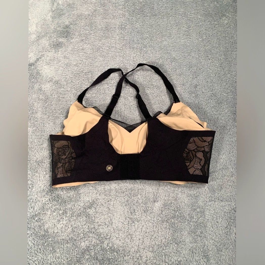 Vintage Honeylove crossover Black Lace Women's Bra Large Size ONE SIZE - 6 Thumbnail