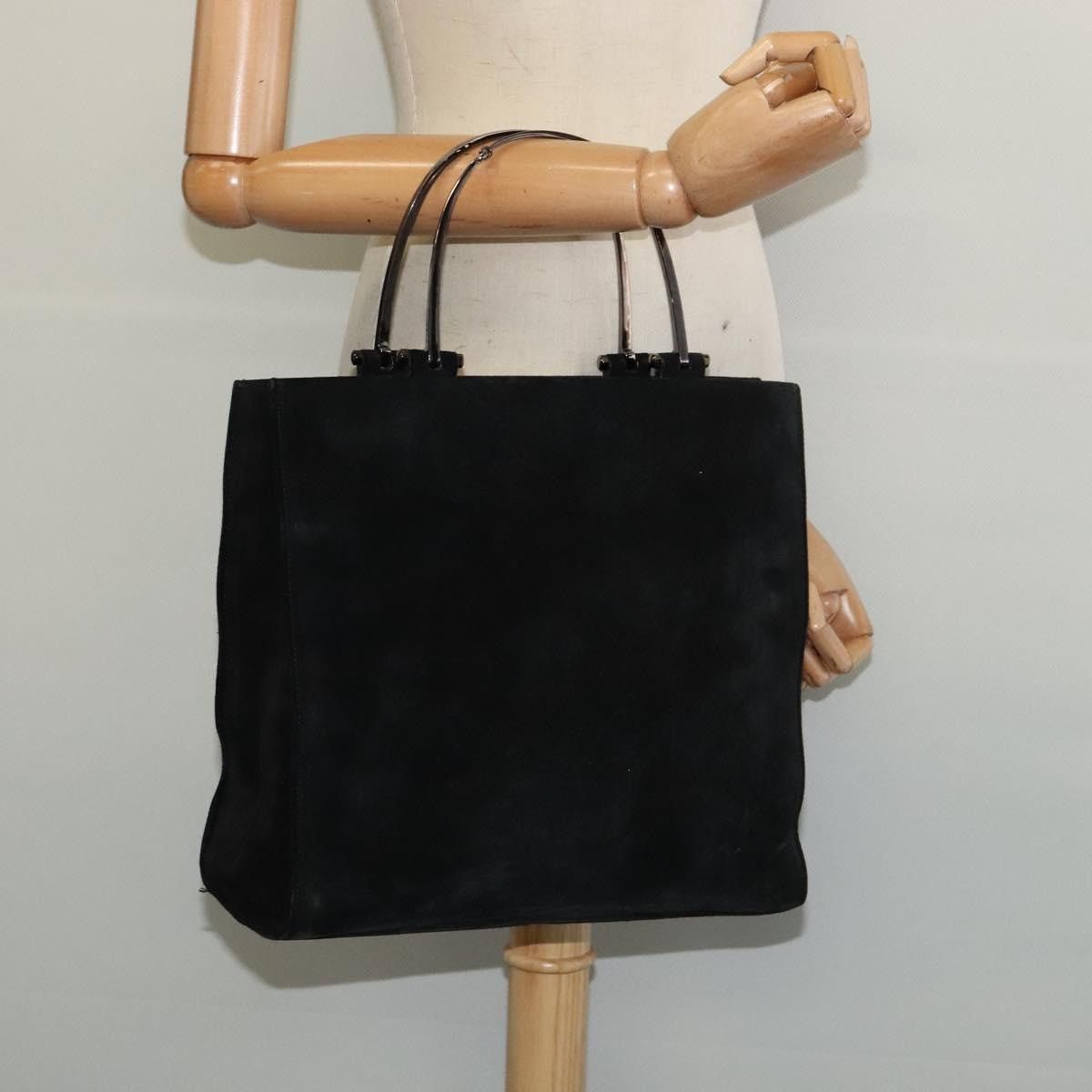 Gucci GUCCI Hand Bag Suede Black Silver 002 002 Size ONE SIZE - 24 Thumbnail