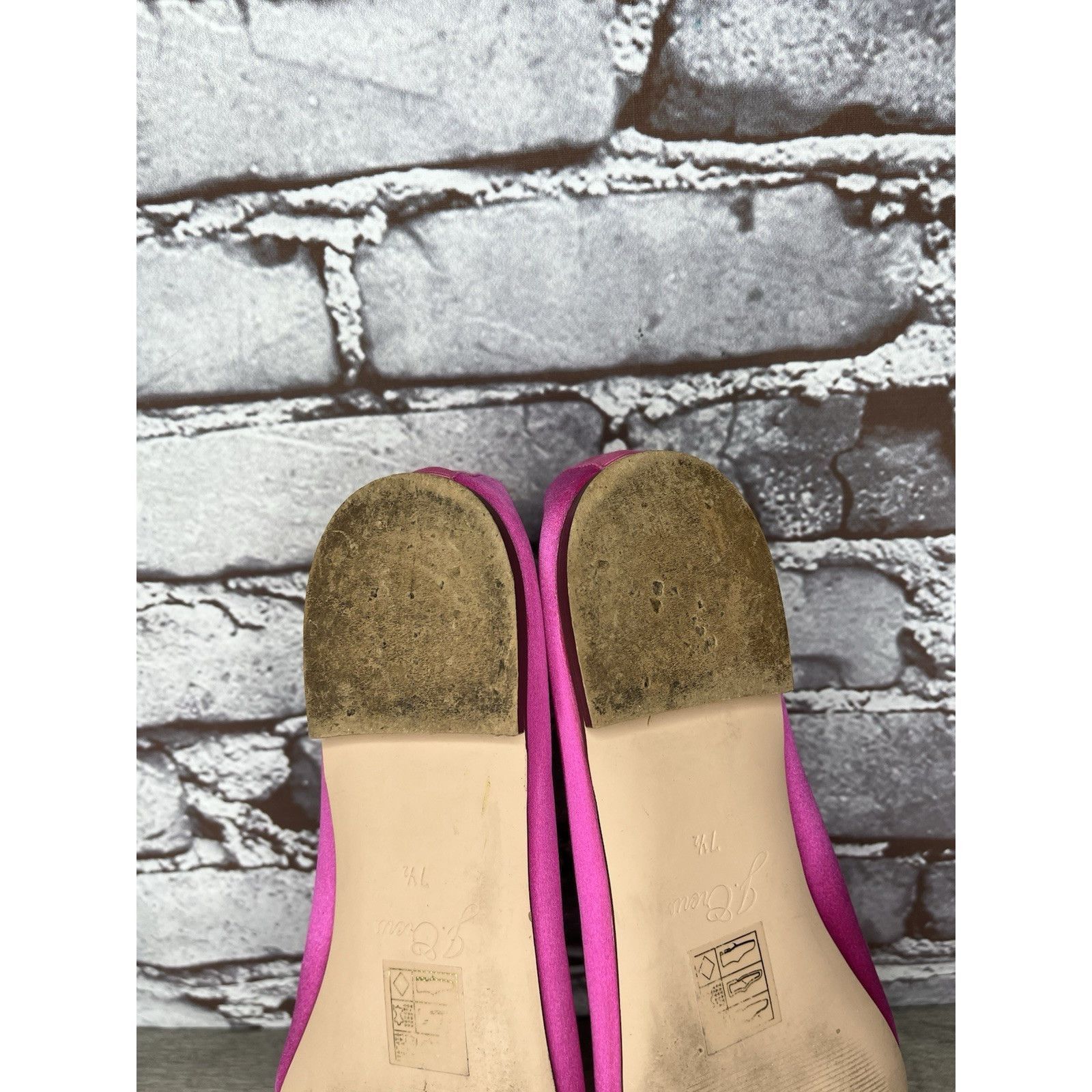 J.Crew J.Crew Factory Hot Pink Satin Silk MJ Strap Ballet Flats Wom Size US 7.5 / IT 37.5 - 7 Thumbnail