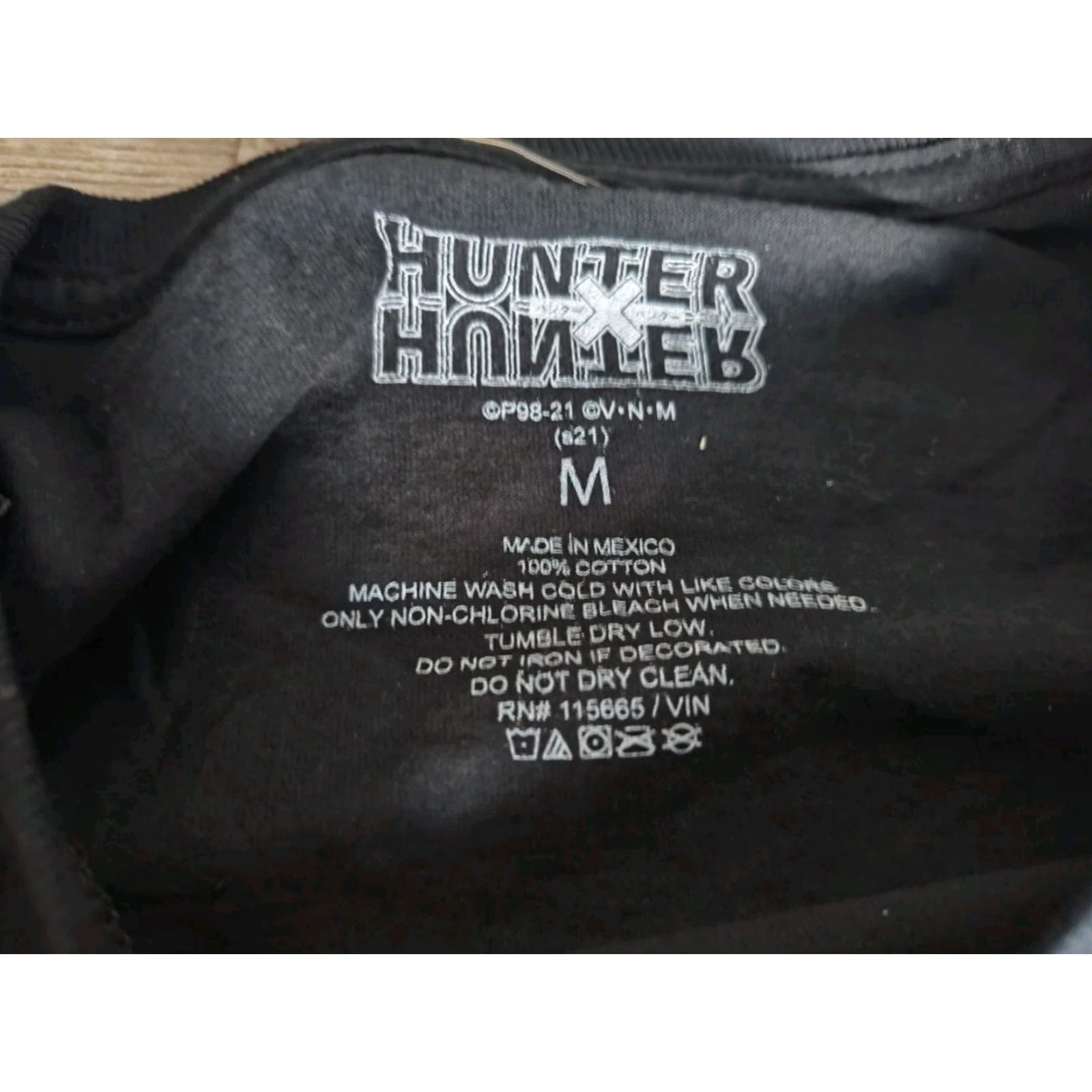 Hunter V.N.M. Men's Black Hunter X Hunter Graphic T-Shirt Crew Neck Regular Fit Size M Anime Size US M / EU 48-50 / 2 - 4 Thumbnail