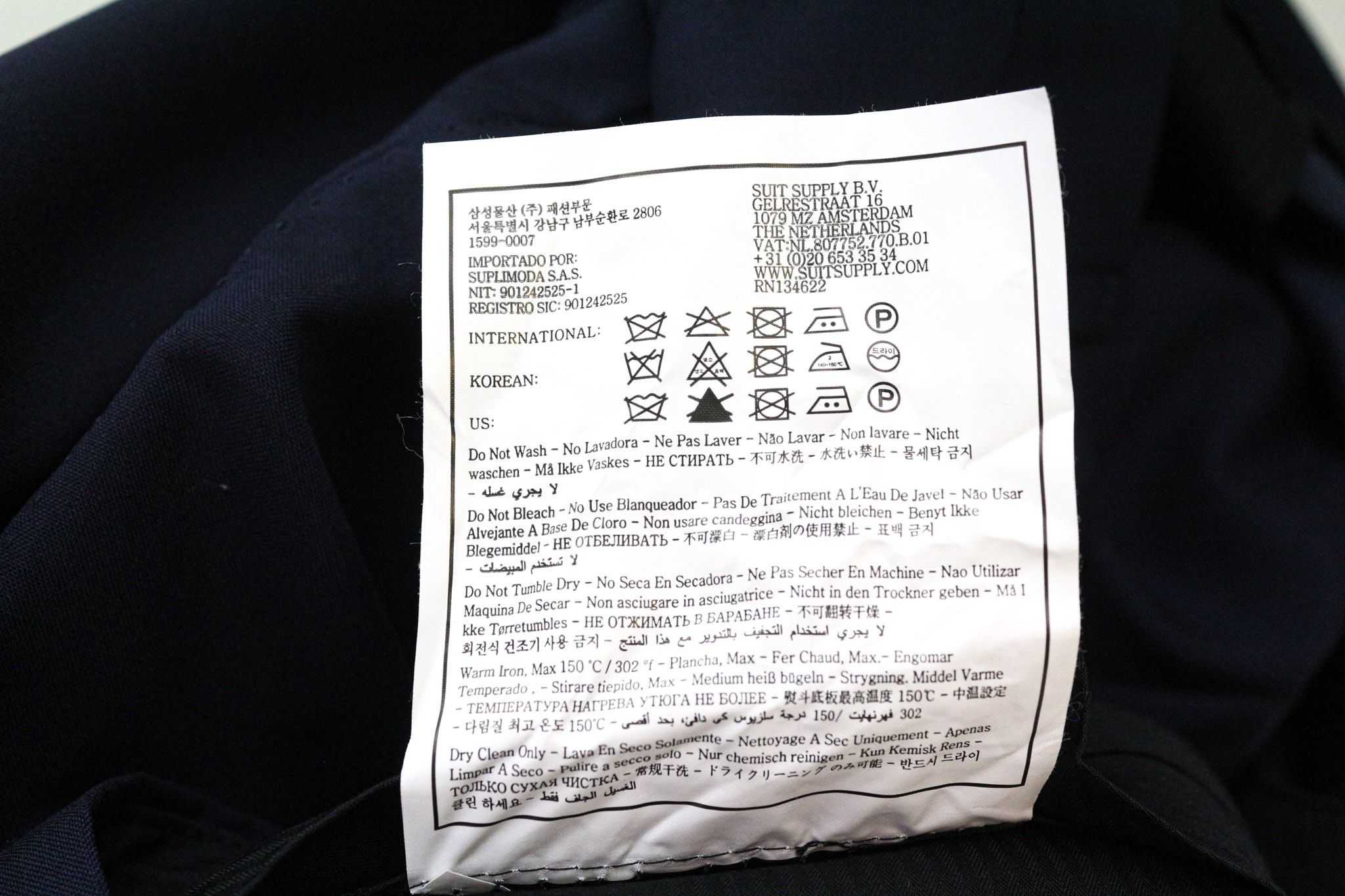 Suitsupply LA SPALLA UK56S Navy Blue Wool 2 Piece Suit 78884 Size 54R - 14 Thumbnail