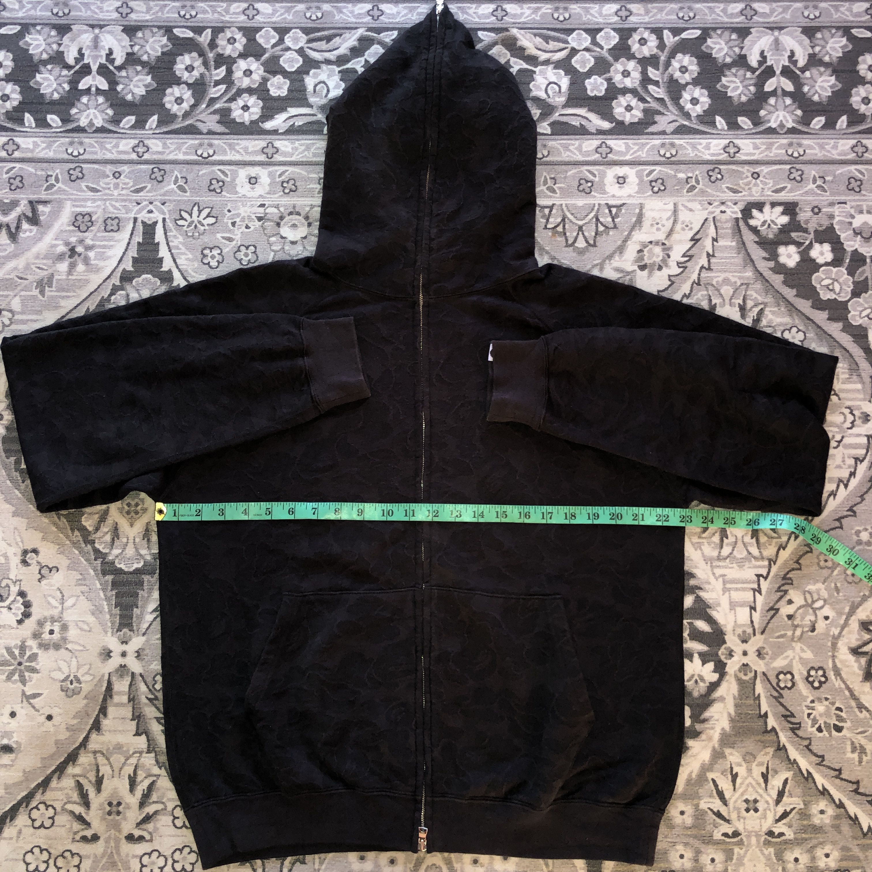 Bape Aoyama Limited Jacquard Camo Full Zip Hoodie Black Size US M / EU 48-50 / 2 - 12 Thumbnail