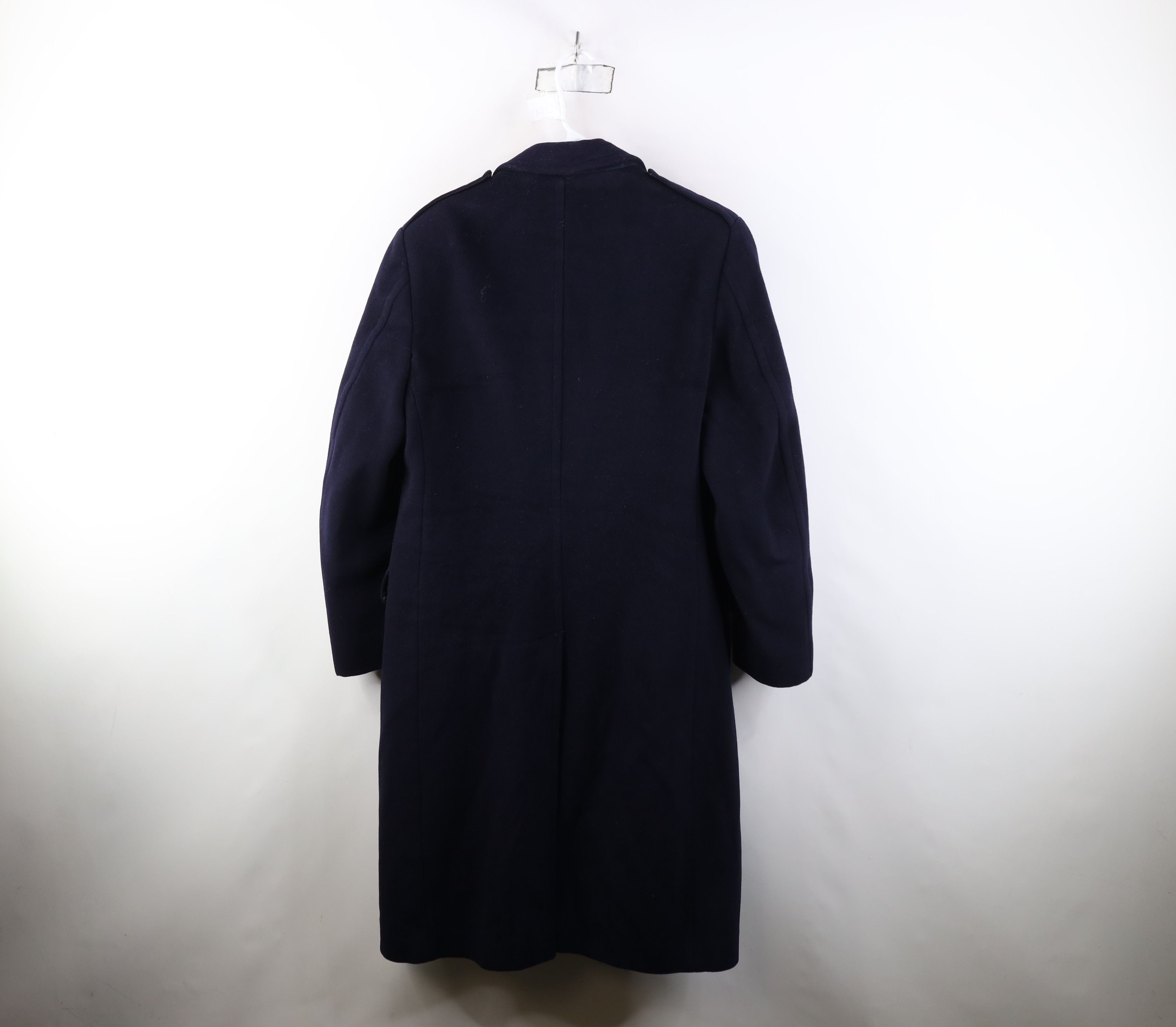 Vintage Vintage 70s Streetwear Heavy Wool Overcoat Jacket Blue USA Size US XL / EU 56 / 4 - 14 Thumbnail