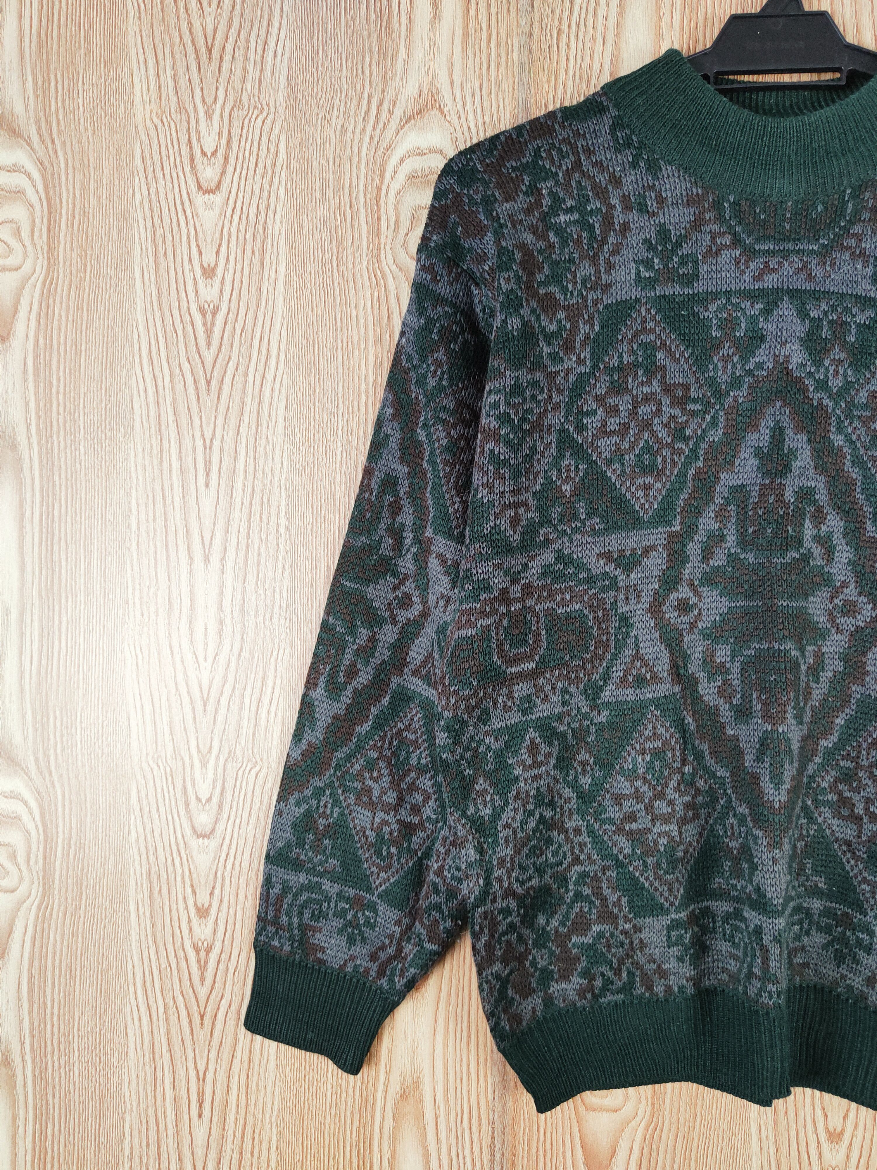 Japanese Brand × Vintage Del Conte Dark Green Knitwear Sweatshirts #W349 Size US M / EU 48-50 / 2 - 3 Thumbnail