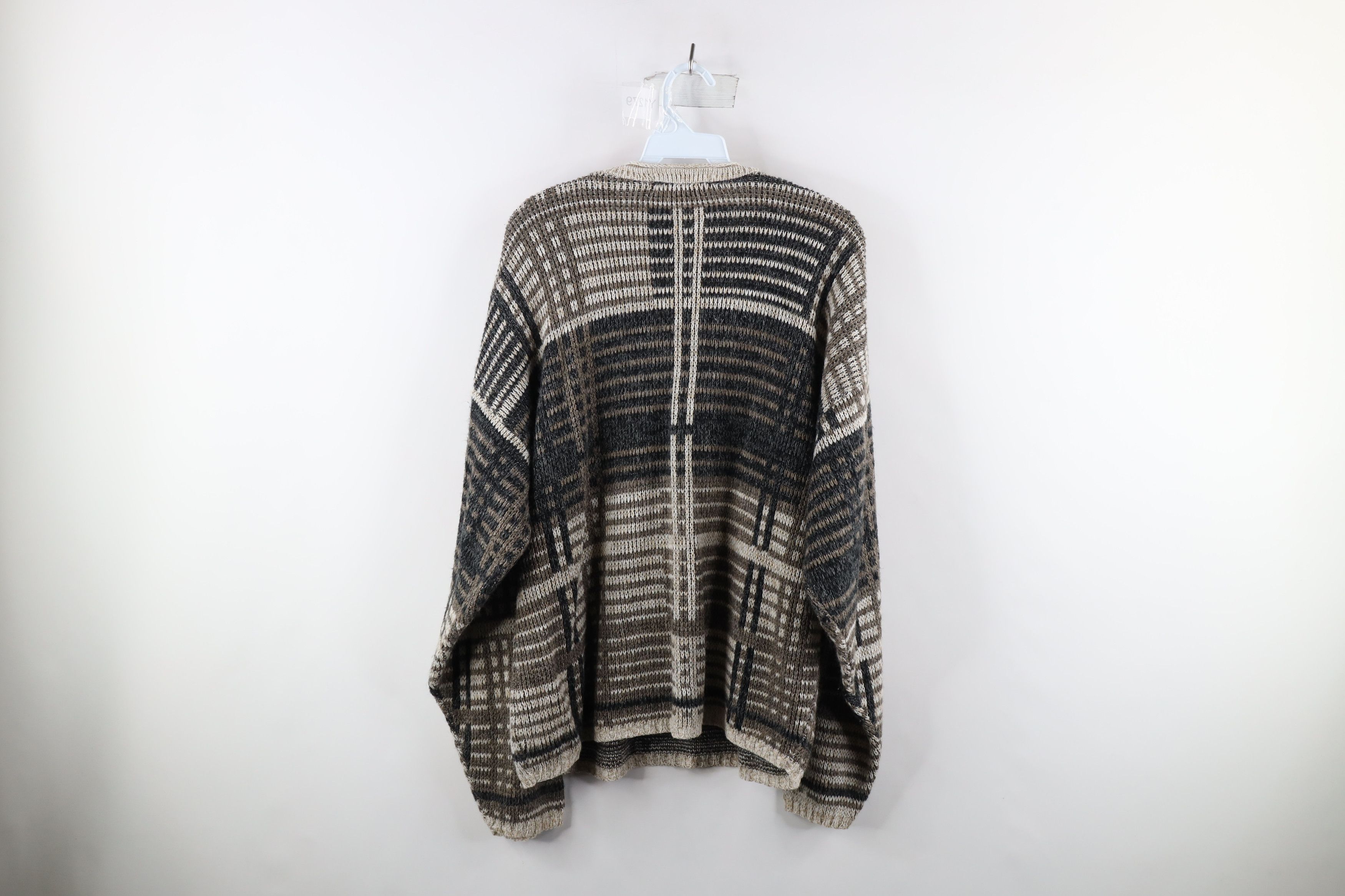 Vintage Vintage 90s Coogi Style Marled Knit Sweater Plaid USA Size US M / EU 48-50 / 2 - 5 Thumbnail