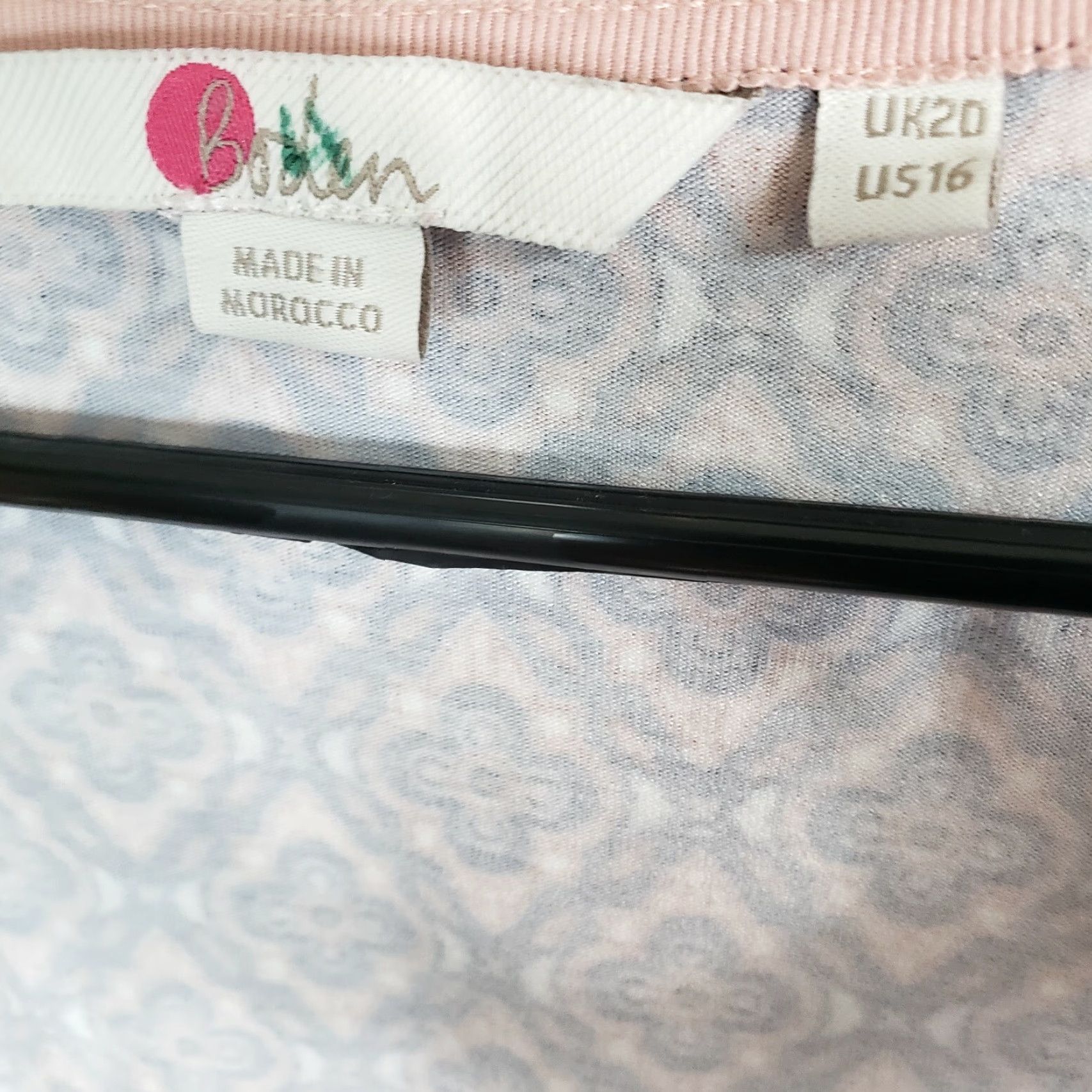 Boden Boden Womens Faux Wrap Top Sz 16 Pink V-Neck Long Sleeve Viscose Blend Blouse Womens Size 16 Pink Viscose Blend Size XXL / US 16-18 / IT 52-54 - 5 Thumbnail