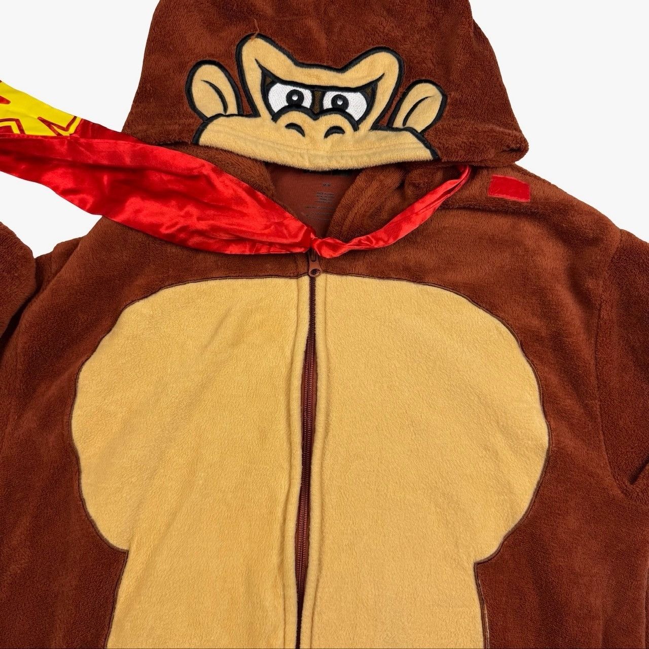 Other Donkey Kong Hooded Costume with Tie Zip Hooded Costume Brown Size US M / EU 48-50 / 2 - 5 Thumbnail
