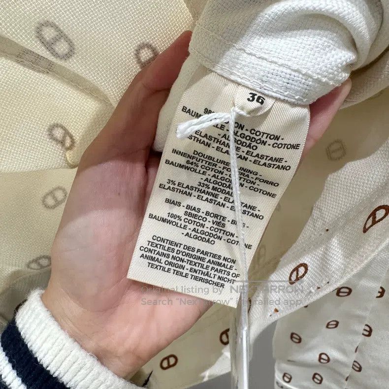 Hermes Hermes White Pig Nose Denim Jacket Size XS / US 0-2 / IT 36-38 - 6 Thumbnail