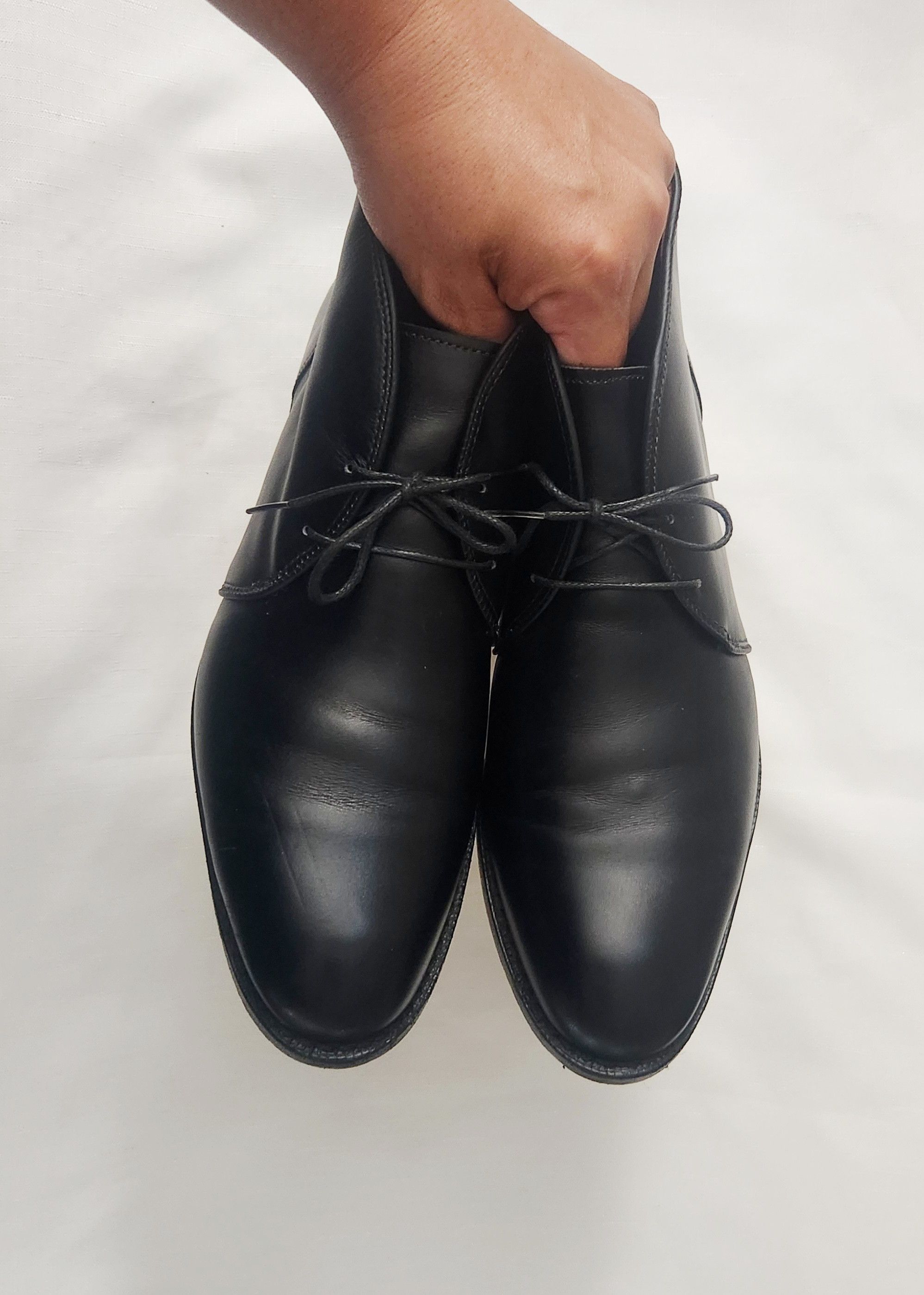 Allen Edmonds Mens Williamsburg Black Leather Chukka Boots