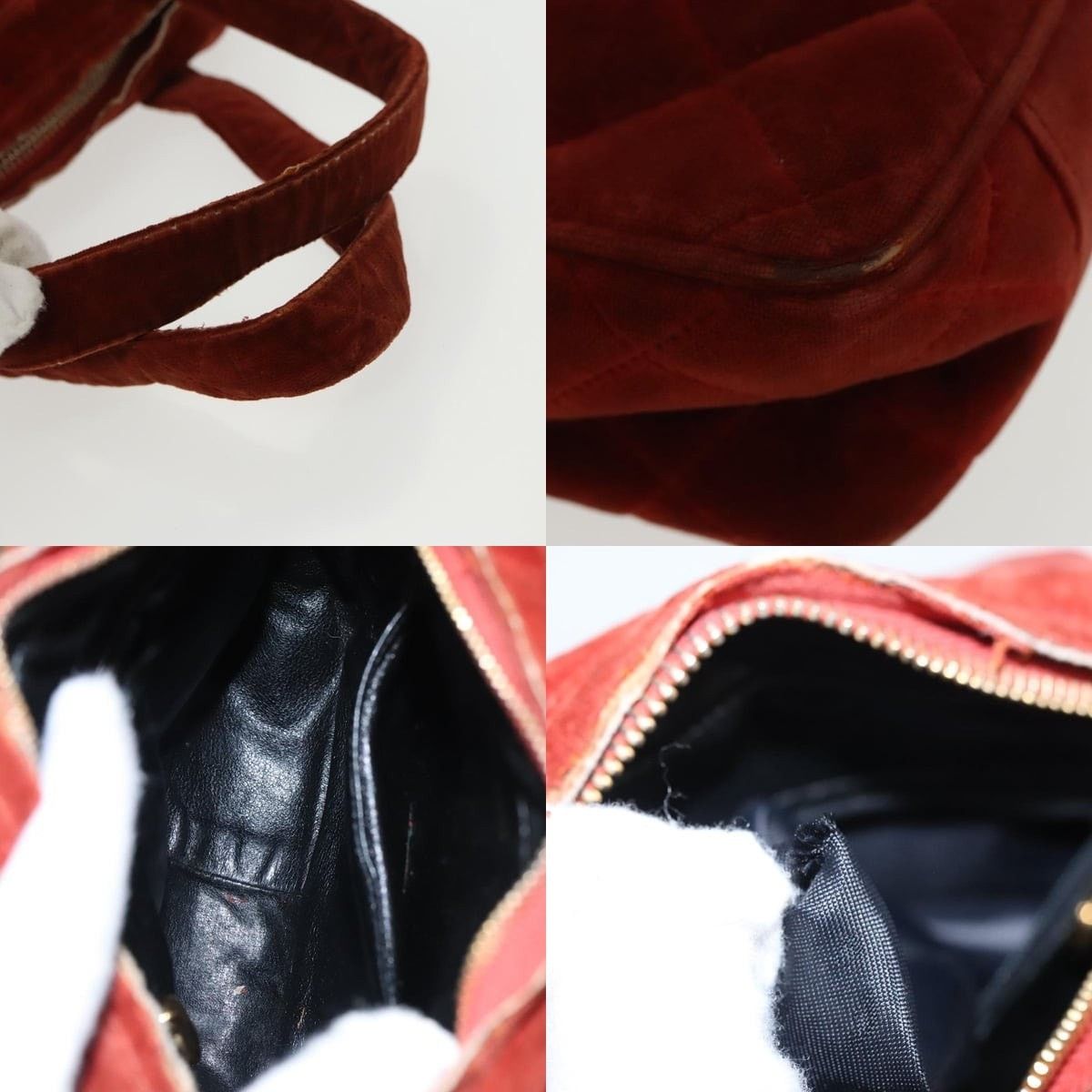 Chanel Chanel Matelasse Handbag Velour Size ONE SIZE - 4 Thumbnail