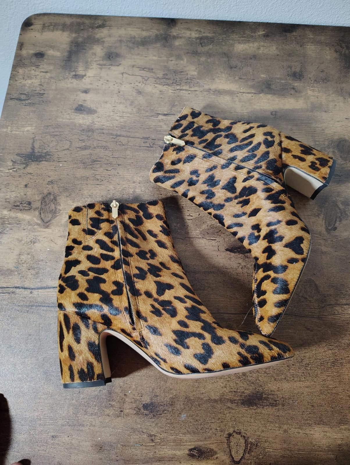 Sam Edelman Sam Edelman Cowhide animal print cheetah leopard brown boots Size US 8 / IT 38 - 4 Thumbnail