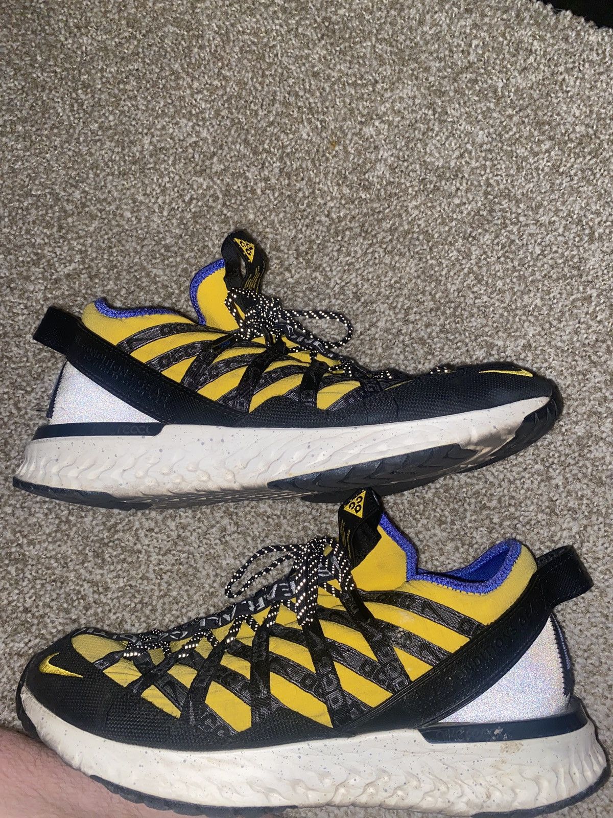 Nike ACG ACG React Terra Gobe, Size 11.5, Amirillo/Racer Blue Size US 11.5 / EU 44-45 - 2 Thumbnail