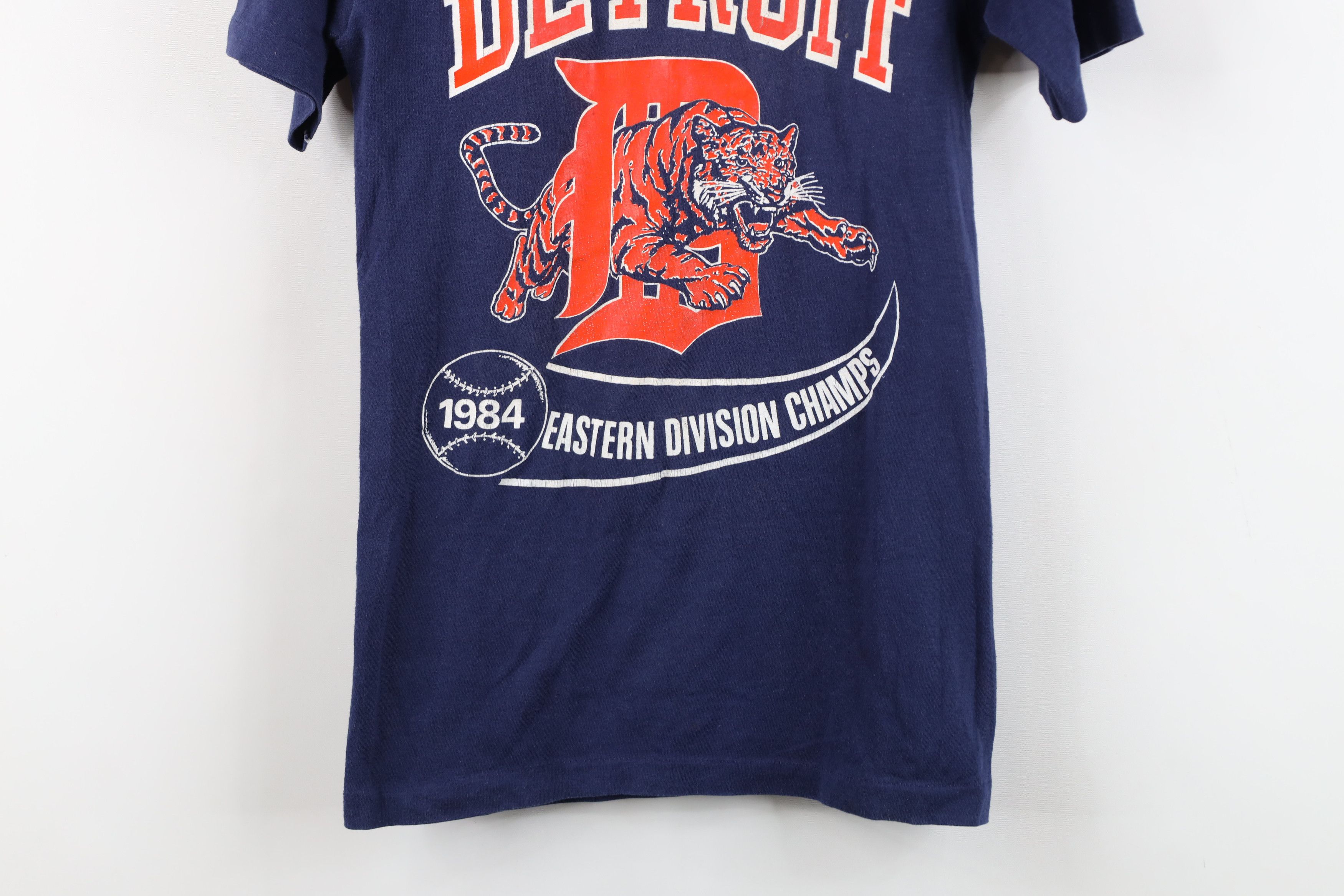 Vintage Vintage 80s Champs Detroit Tigers Baseball T-Shirt USA Size S / US 4 / IT 40 - 3 Thumbnail