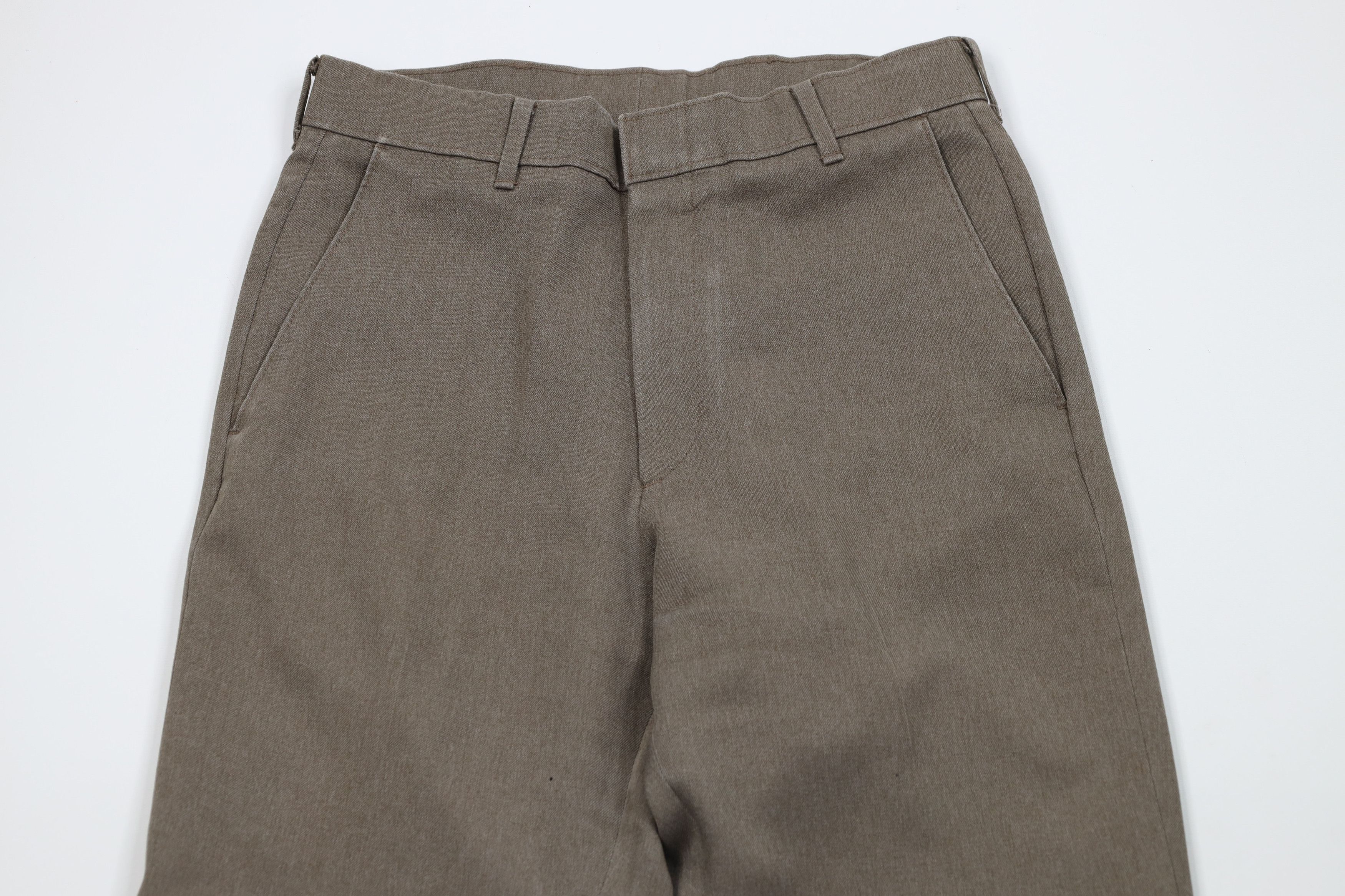 Levi's Vintage 70s Levis Knit Flared Wide Leg Chino Pants Beige USA Size US 30 / EU 46 - 2 Thumbnail