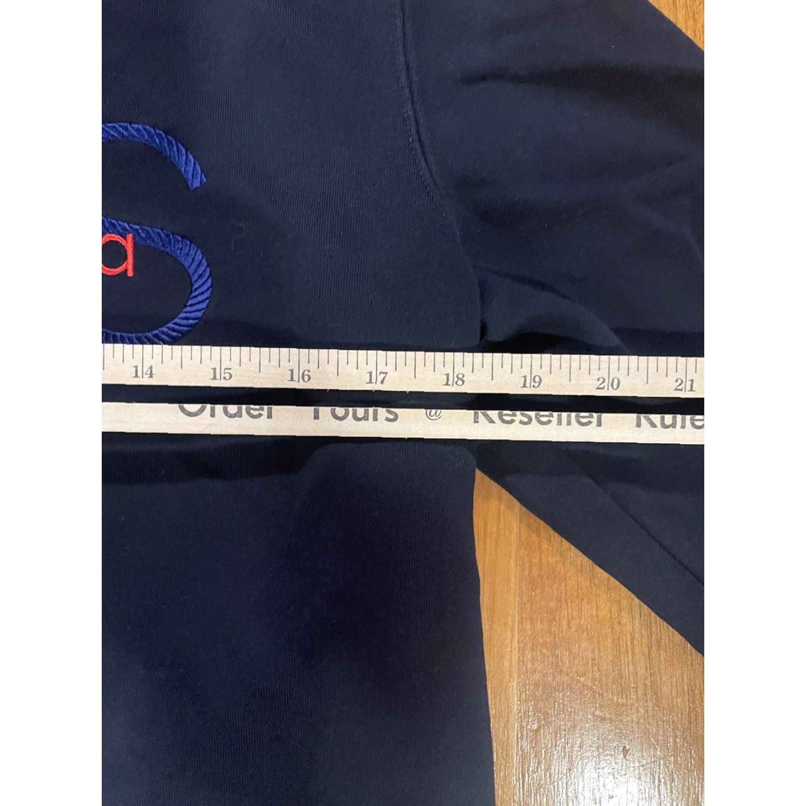 Scotch & Soda Scotch & Soda Crewneck Sweater Blue Embroidered Spellout Size Mens M, Knit, Cotton, Regular Fit, Men’s Pullover, Black Size US M / EU 48-50 / 2 - 7 Thumbnail