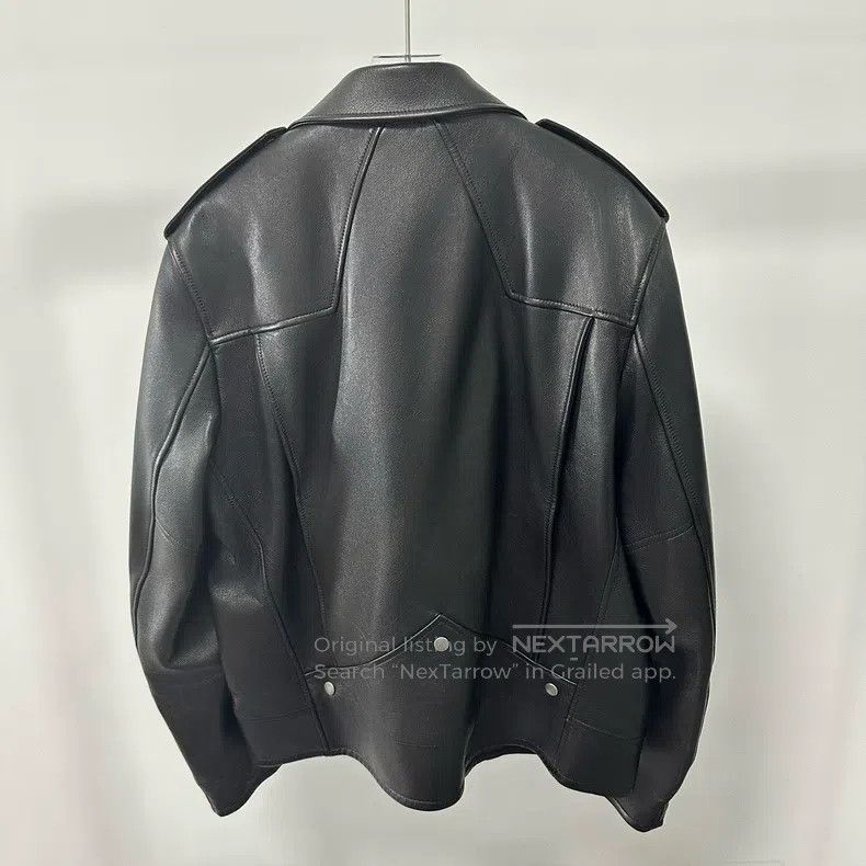 Saint Laurent Paris Saint Laurent Paris Motorcycle Leather Jacket i Size US XL / EU 56 / 4 - 3 Thumbnail
