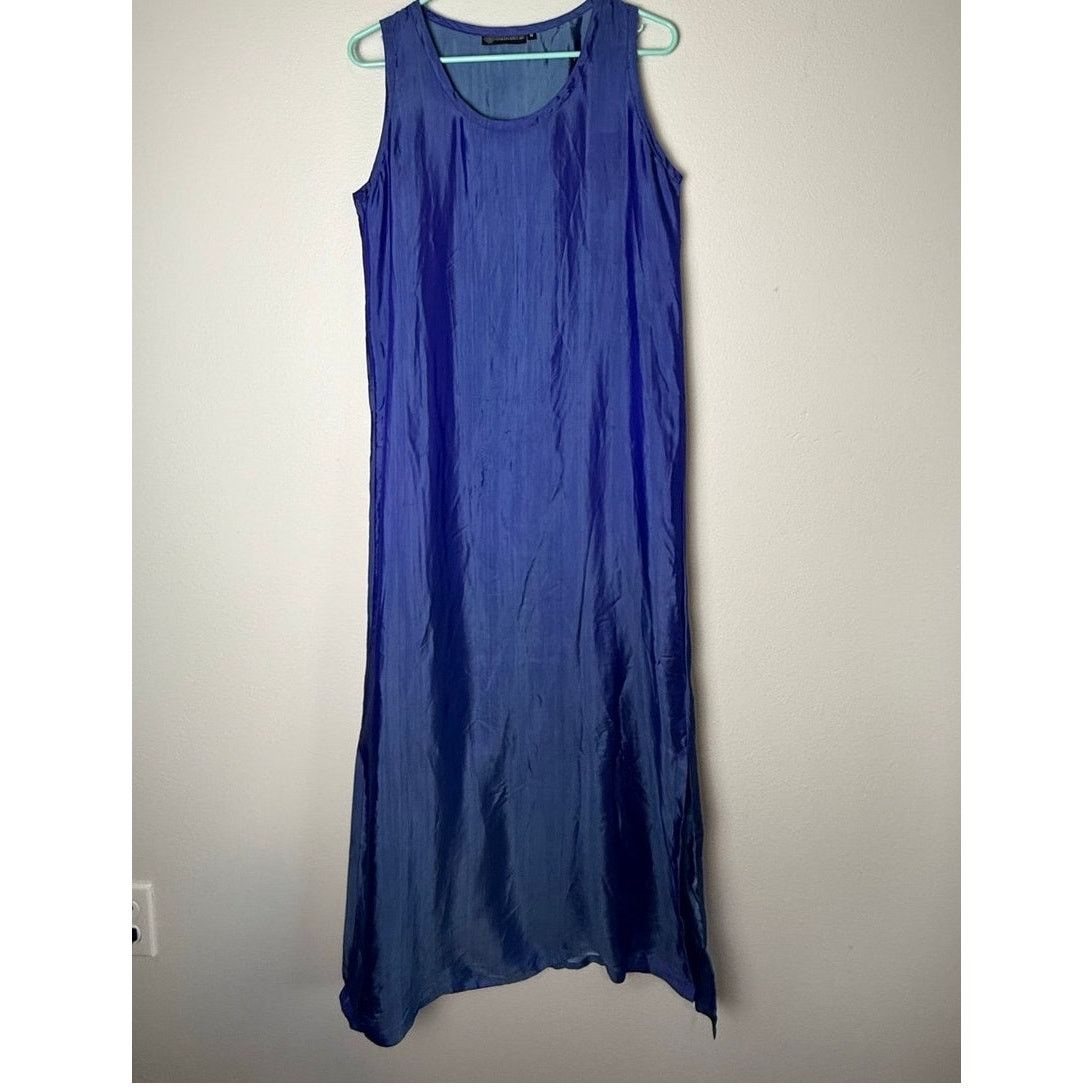 Endless Endless Knot Art Silk Blend Maxi Sheath Dress, Blue, Sz Med Size M / US 6-8 / IT 42-44 - 1 Thumbnail