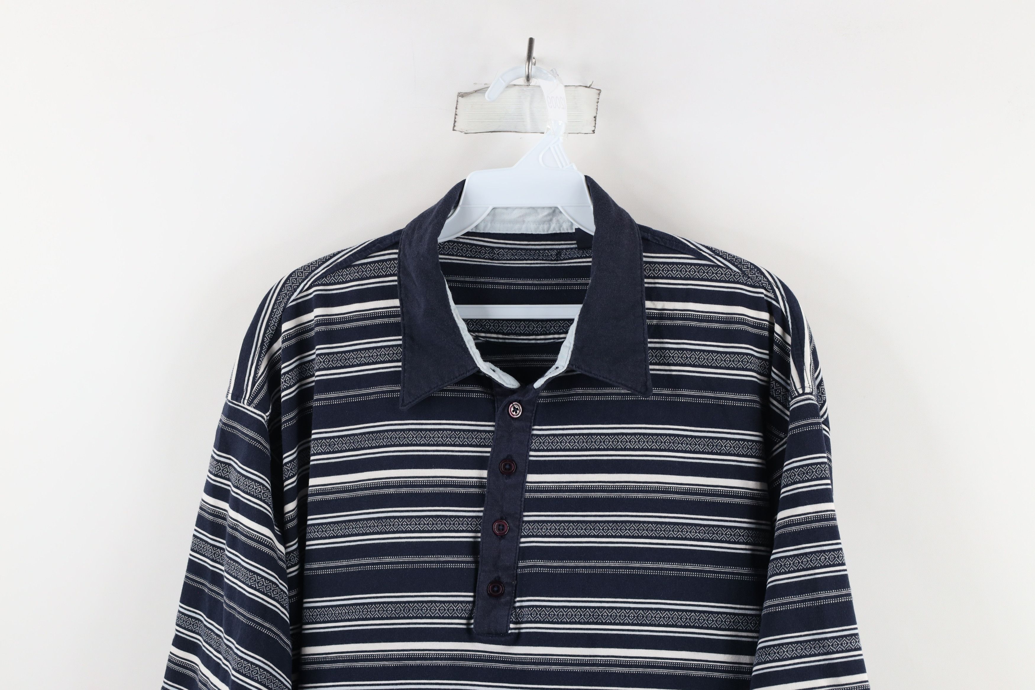 Vintage Vintage 90s Streetwear Fair Isle Collared Golf Polo Shirt Size US XL / EU 56 / 4 - 2 Thumbnail