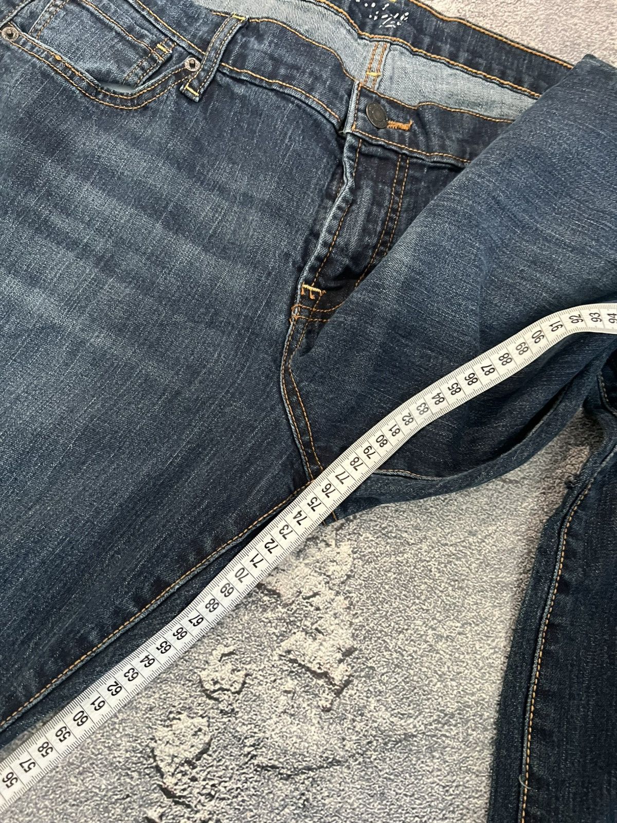 Japanese Brand Niche Archive Slim Retro Jeans / Avant Garde Y2K Swag Style Size US 35 - 11 Thumbnail