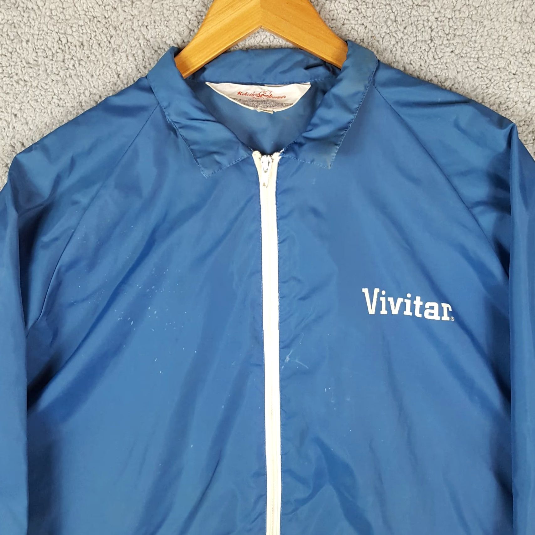 Vintage VINTAGE 80s Vivitar Camera Windbreaker Jacket Men's XL Blue Retro Outdoor Breathable Full Zip Pockets Size US XL / EU 56 / 4 - 2 Thumbnail