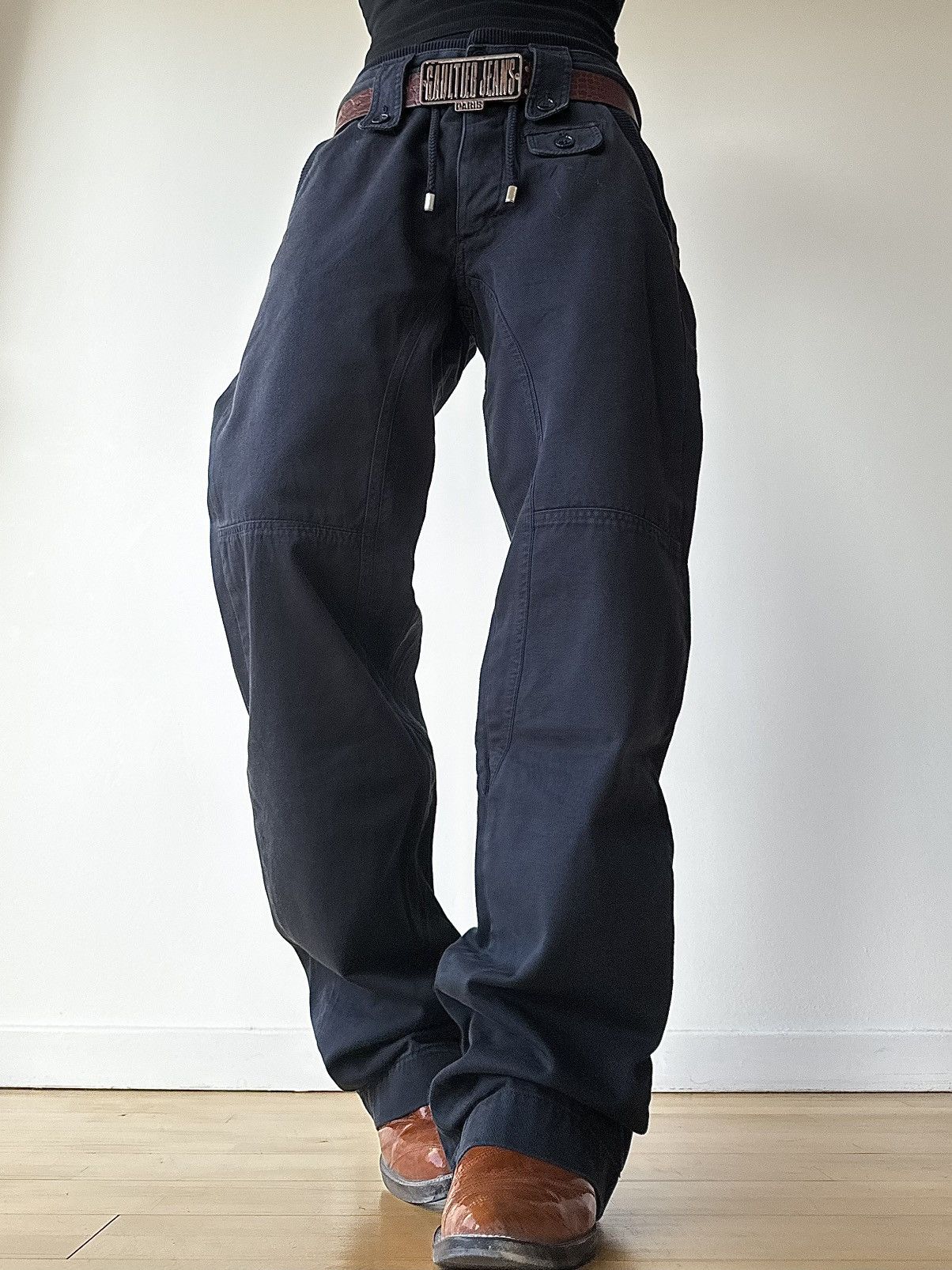 Dolce & Gabbana 2003-2004 Double-Waist Cargo Pants Size US 32 / EU 48 - 3 Thumbnail