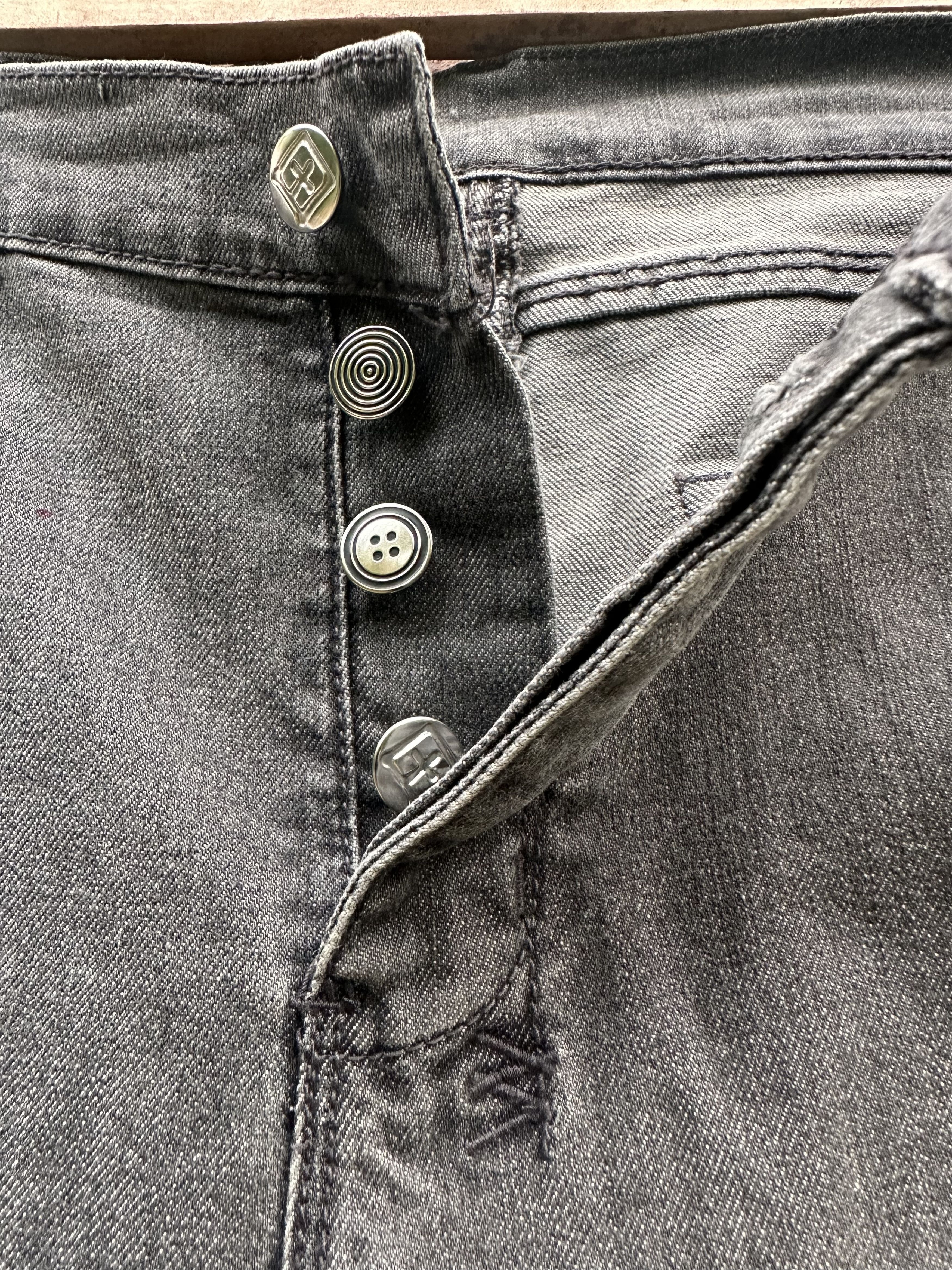 Ksubi Ksubi Black Faded Denim Jeans Size US 34 / EU 50 - 5 Thumbnail