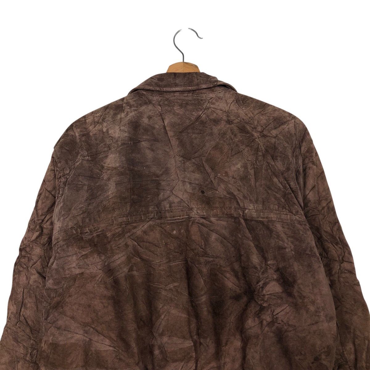Japanese Brand 📌Vtg Bomber Leather Jacket Blanket Atelier Sab Issey Miyake Size US M / EU 48-50 / 2 - 10 Thumbnail