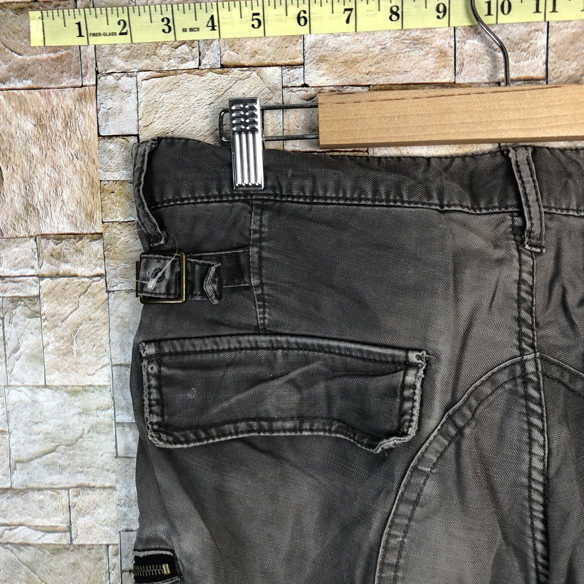 Japanese Brand Flash Report Brown Cargo Multipocket Pants #A351 Size US 34 / EU 50 - 19 Thumbnail