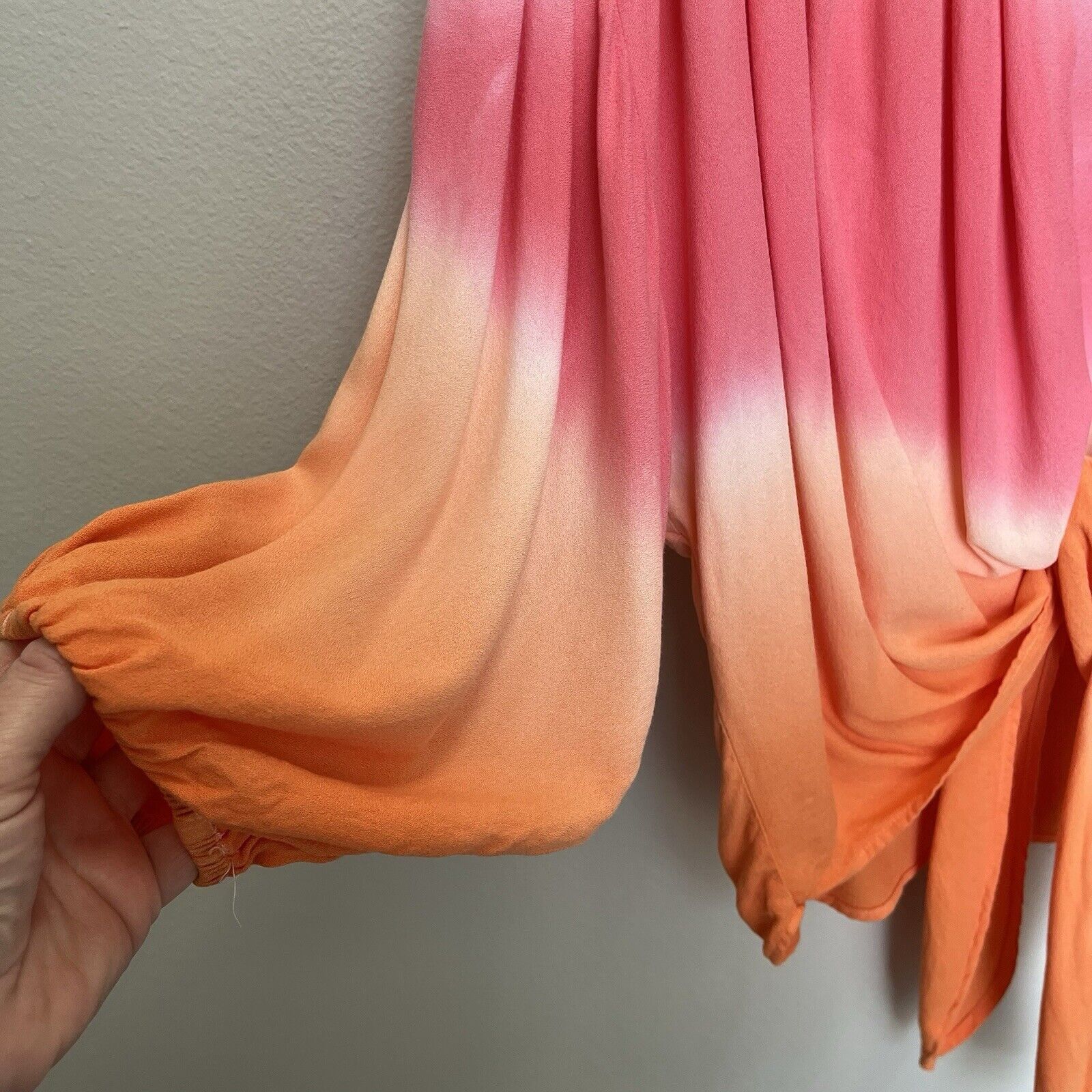 Young Fabulous & Broke Young Fabulous & Broke | Tie Front Top Ombré Dip Dye Pink Size S / US 4 / IT 40 - 4 Thumbnail