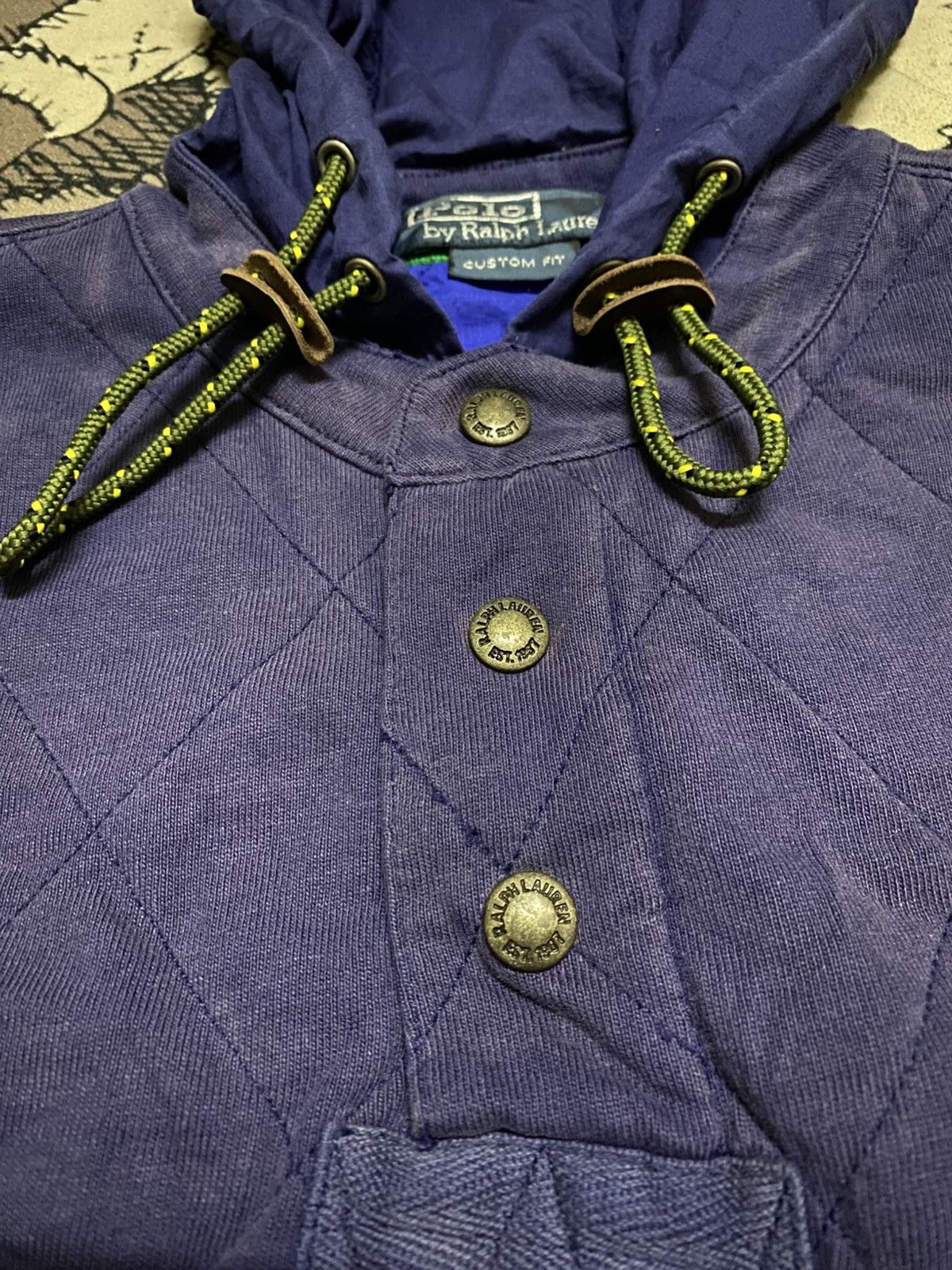 Polo Ralph Lauren Vintage Rare Polo Ralph Lauren Expedition Hooded Rugby Shirt Size US M / EU 48-50 / 2 - 8 Thumbnail
