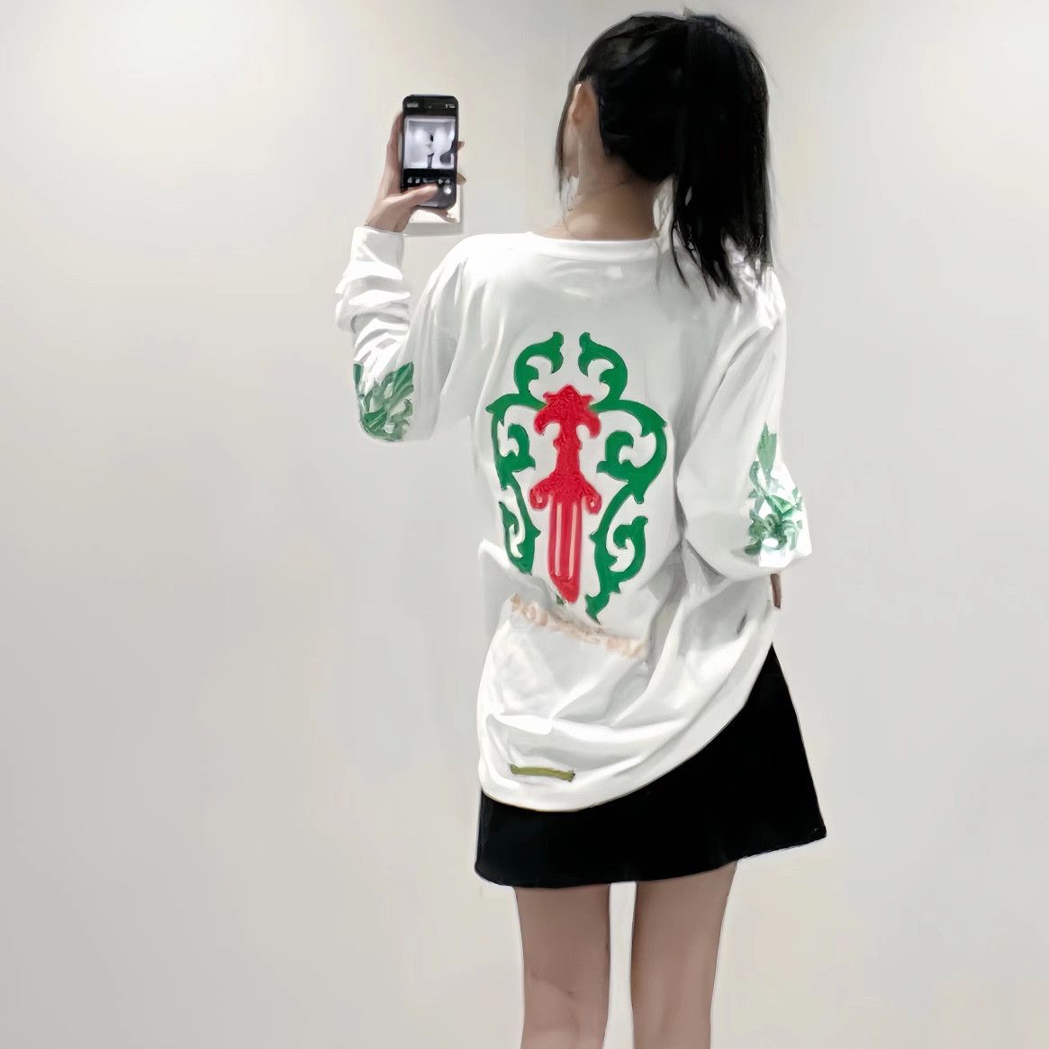 Chrome Hearts Chrome Hearts LA Exclusive Dagger Logo Long Sleeve Tshirt Size US M / EU 48-50 / 2 - 16 Thumbnail