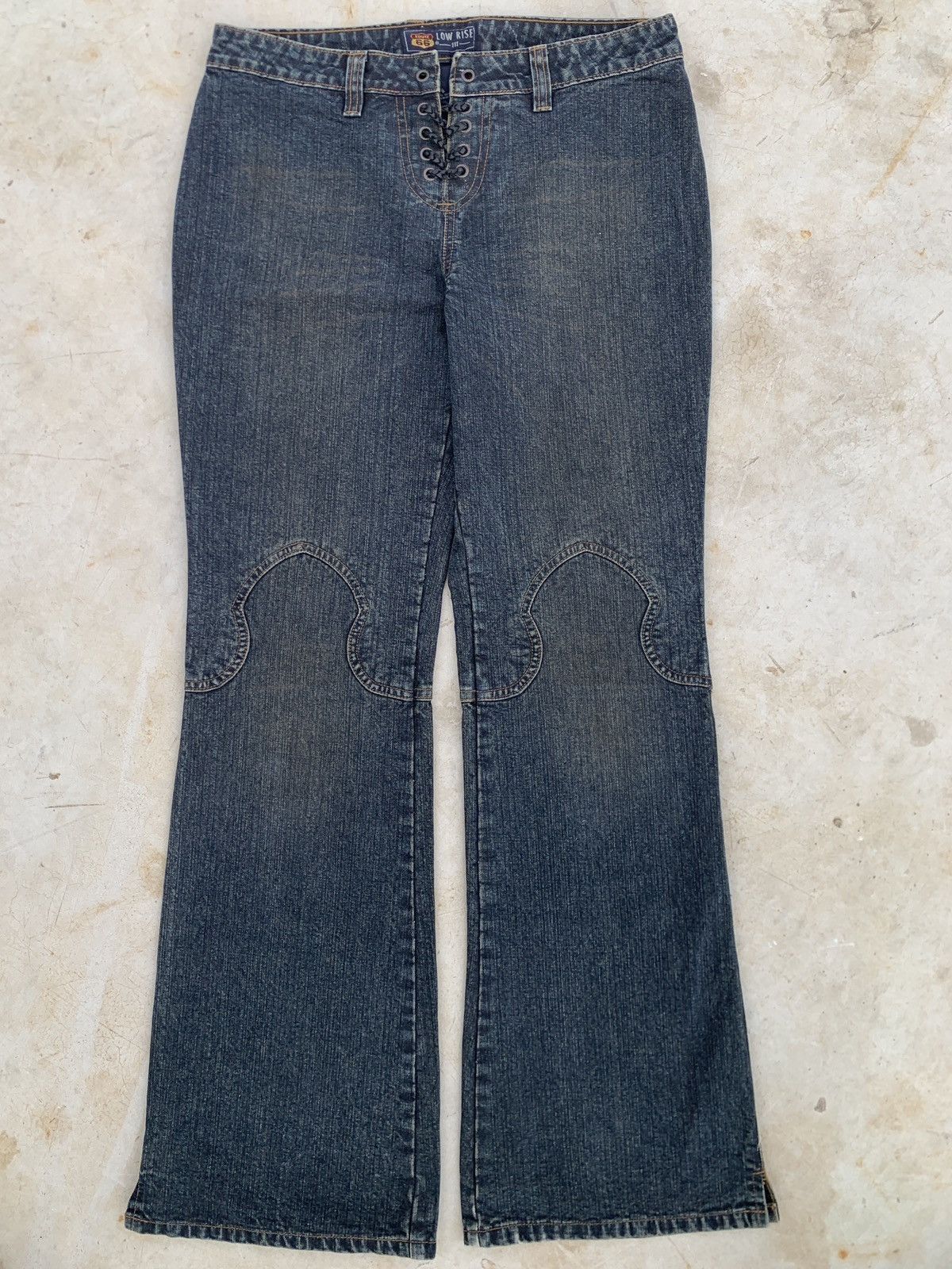 If Six Was Nine Y2K Route 66 Lace Up Low Rise - Tornado Mart Style Pants Size 30" / US 8 / IT 44 - 1 Thumbnail