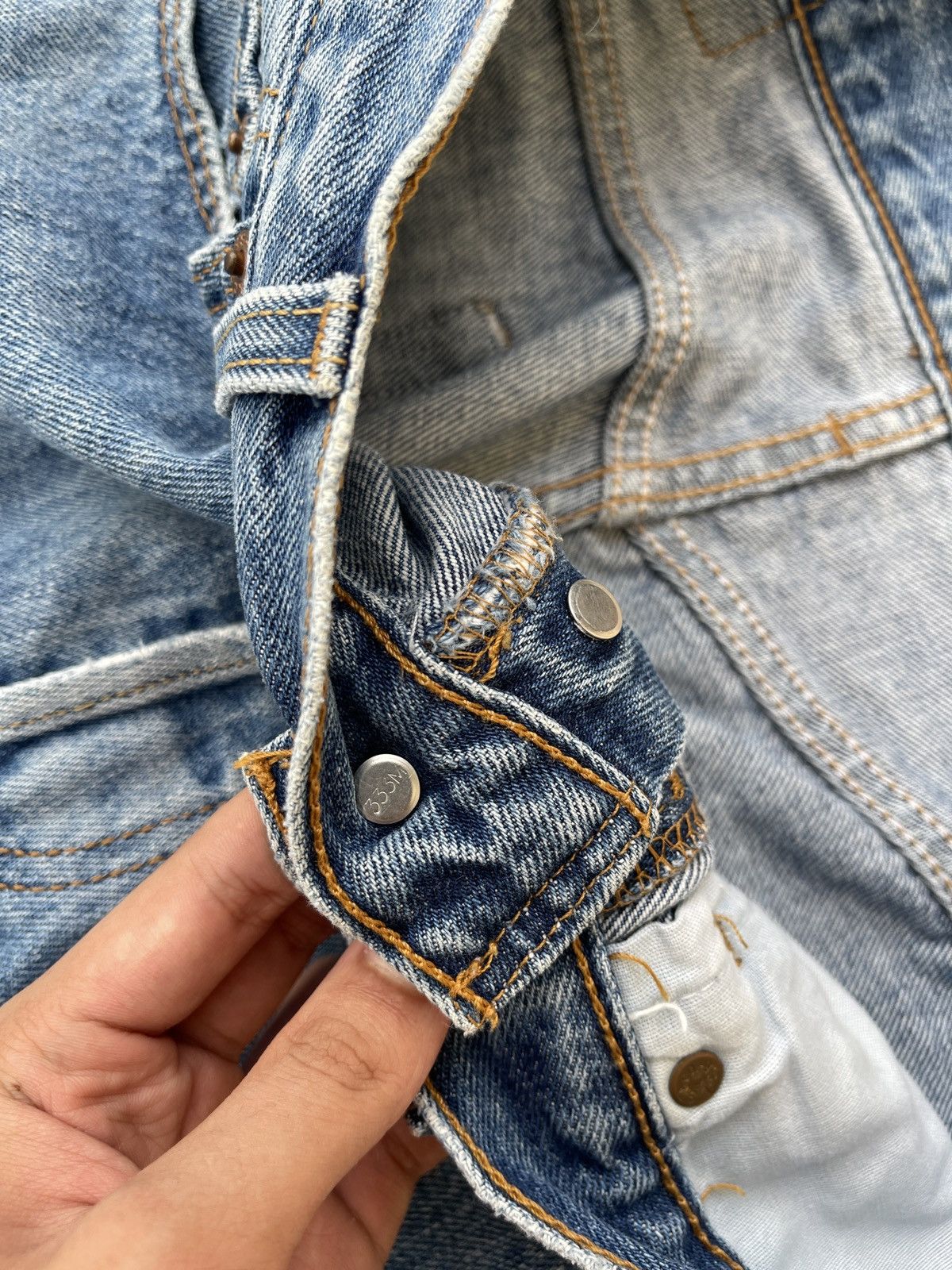 Levi's × Levi's Vintage Clothing × Vintage Levi’s 501 Vintage Y2K Faded Blue Denim Jeans Size US 32 / EU 48 - 8 Thumbnail