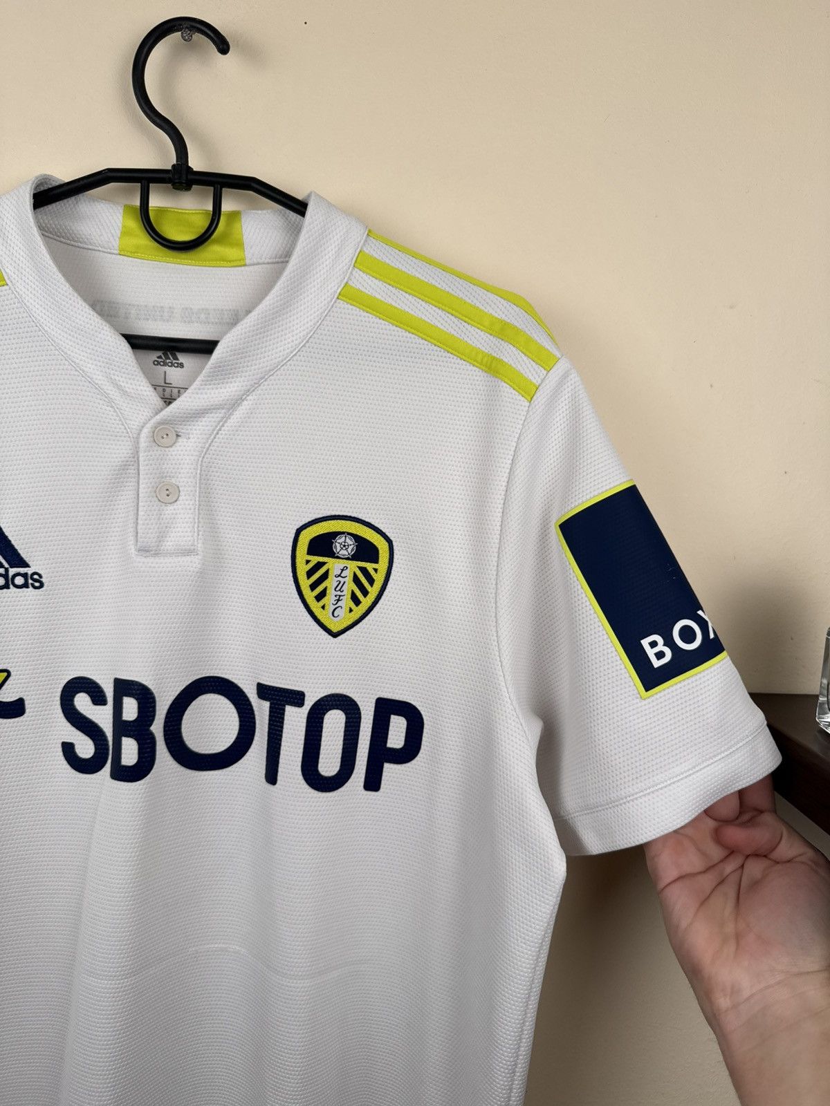 Adidas Leeds United 2021 2022 Jersey Adidas Home Shirt Football L Size US L / EU 52-54 / 3 - 10 Thumbnail