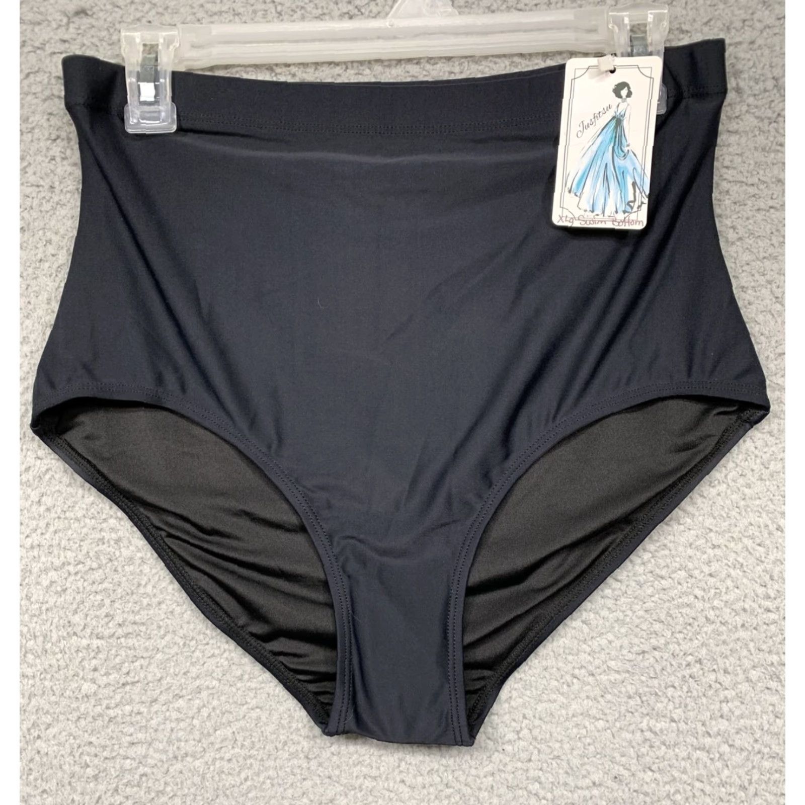 Vintage Kona Sol Swimsuit Zebra Print Top Solid Black Bottoms XL 16W Women Two Piece Sz 16W XL Black Zebra Womens Size XXL / US 16-18 / IT 52-54 - 3 Thumbnail