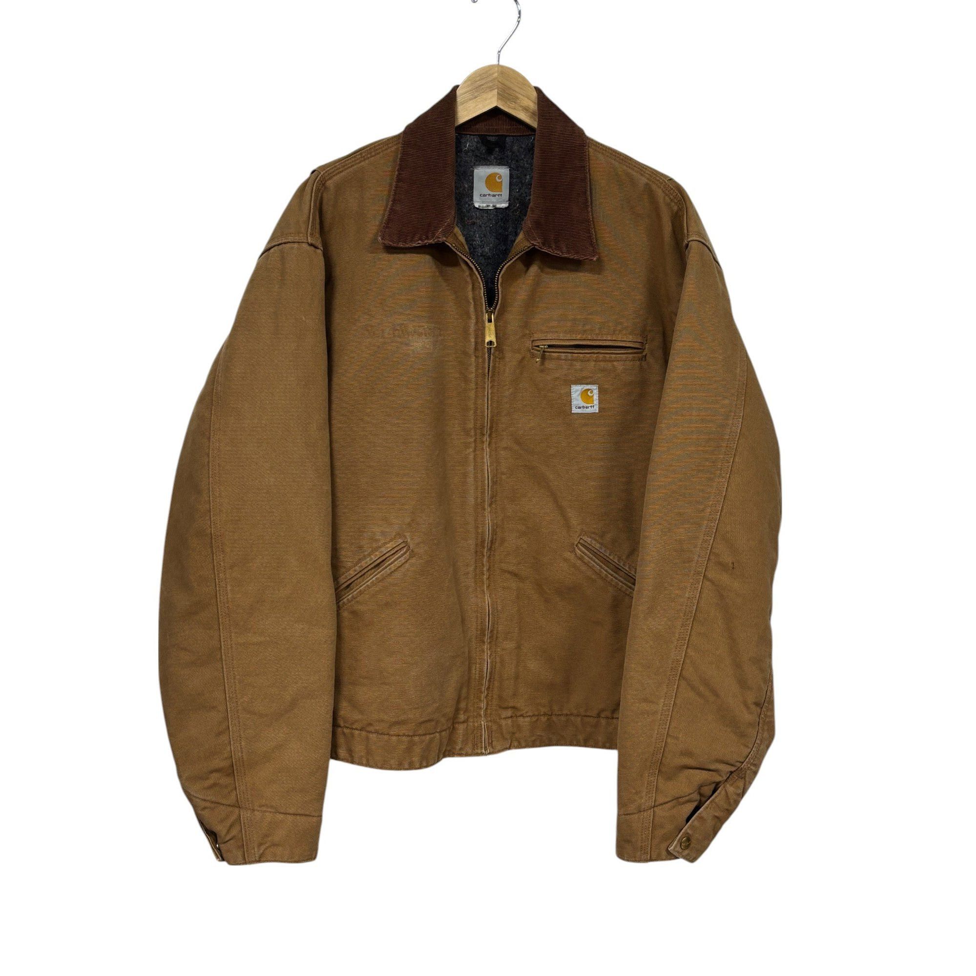 Carhartt Vintage Carhartt Blanked Lined Brown Detroit Jacket Size Lar Size US L / EU 52-54 / 3 - 1 Thumbnail