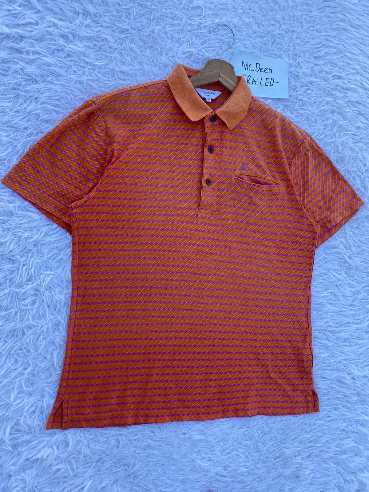 Lanvin Rare Vintage Lanvin Textured Polo Tshirt Size US M / EU 48-50 / 2 - 2 Thumbnail