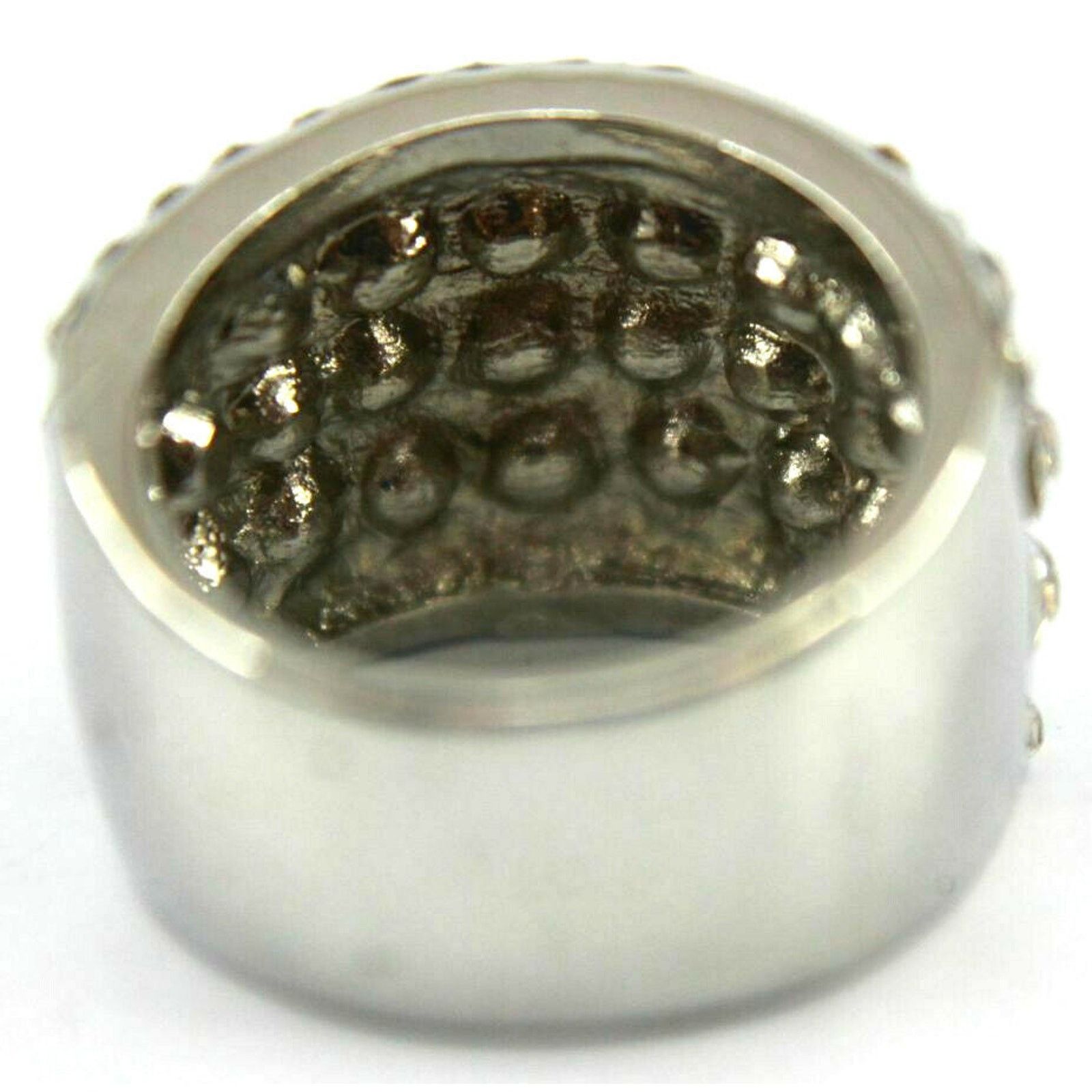 The Unbranded Brand Round Cut Big & Small Crystals 925 Sterling Ring • Size 6 Size ONE SIZE - 2 Thumbnail