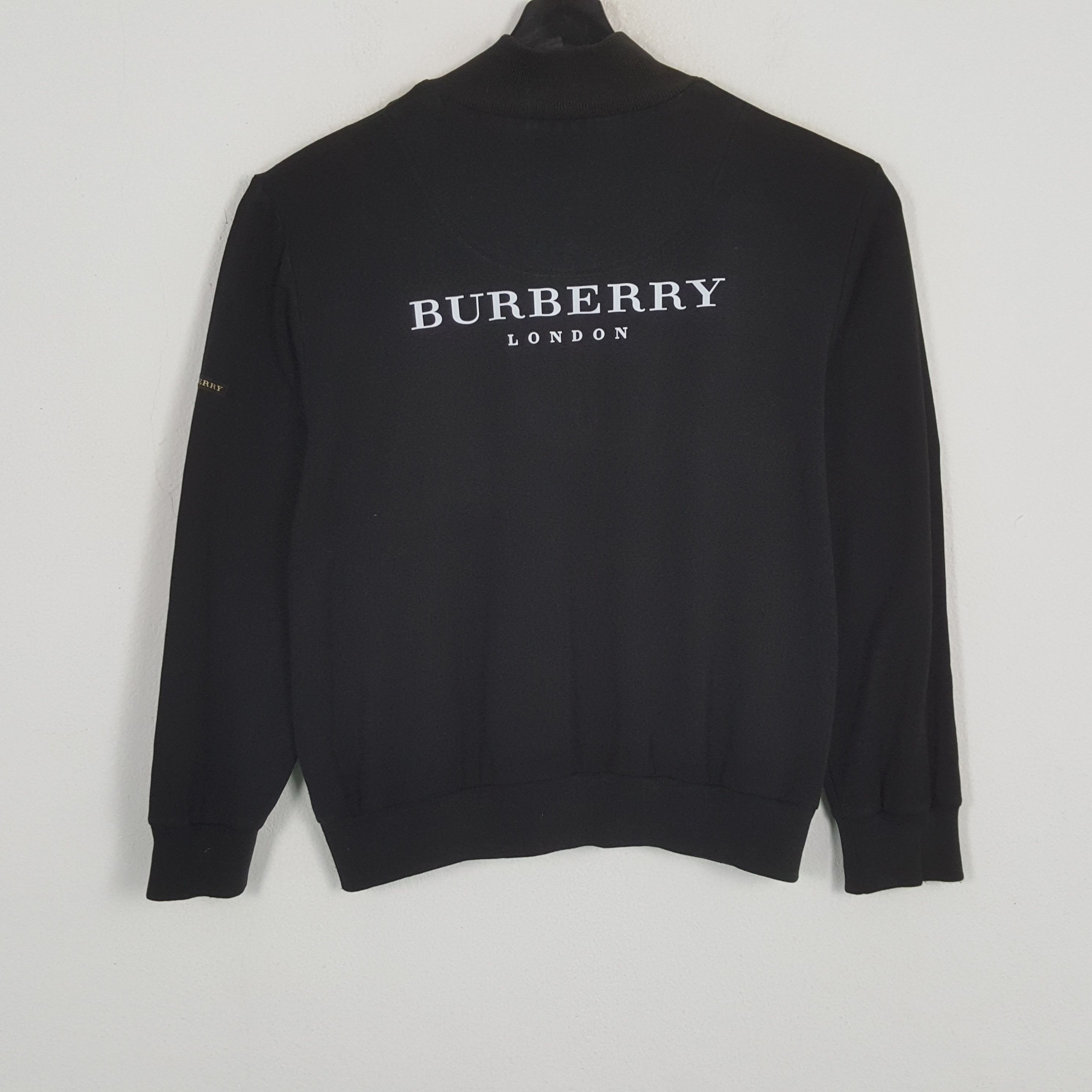 Burberry × Vintage BURBERRY GOLF Fashion Custom Art Half Zipper Sweatshirt Size US M / EU 48-50 / 2 - 1 Thumbnail