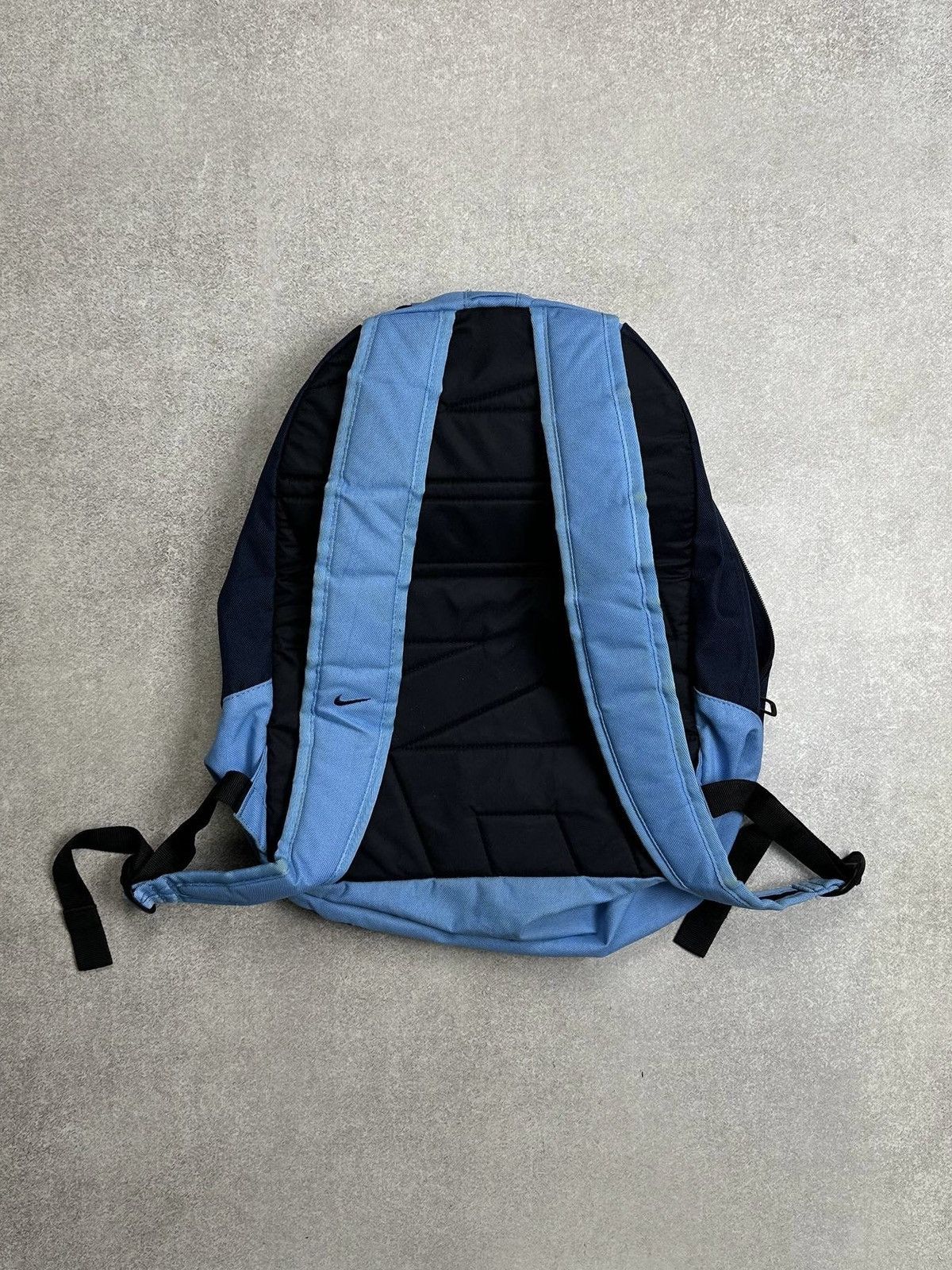 Nike Vintage Nike Big Swoosh Blue Backpack Rare Os Size ONE SIZE - 4 Thumbnail