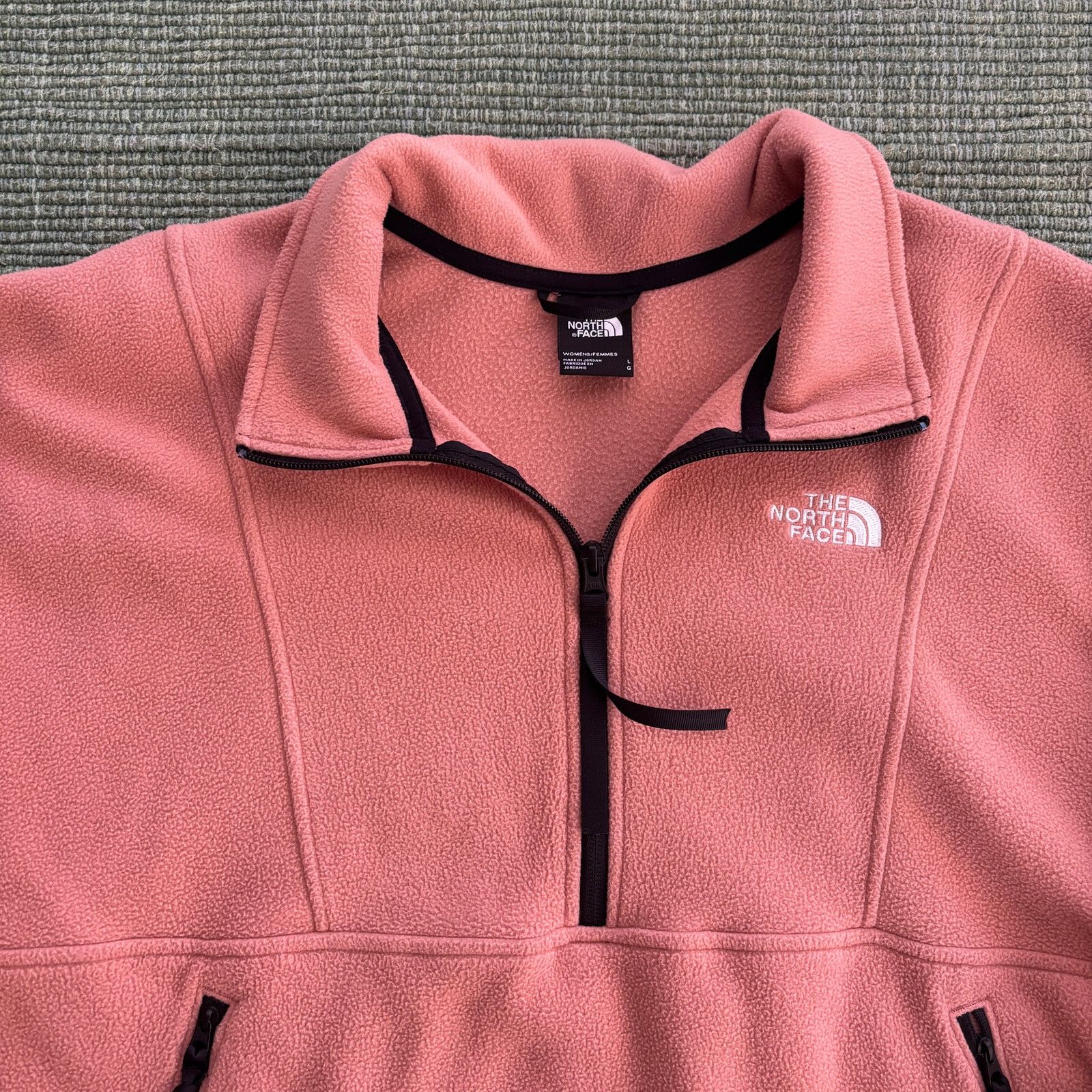 The North Face The North Face light pink womens crop fit quarter zip fleece Size L / US 10 / IT 46 - 2 Thumbnail