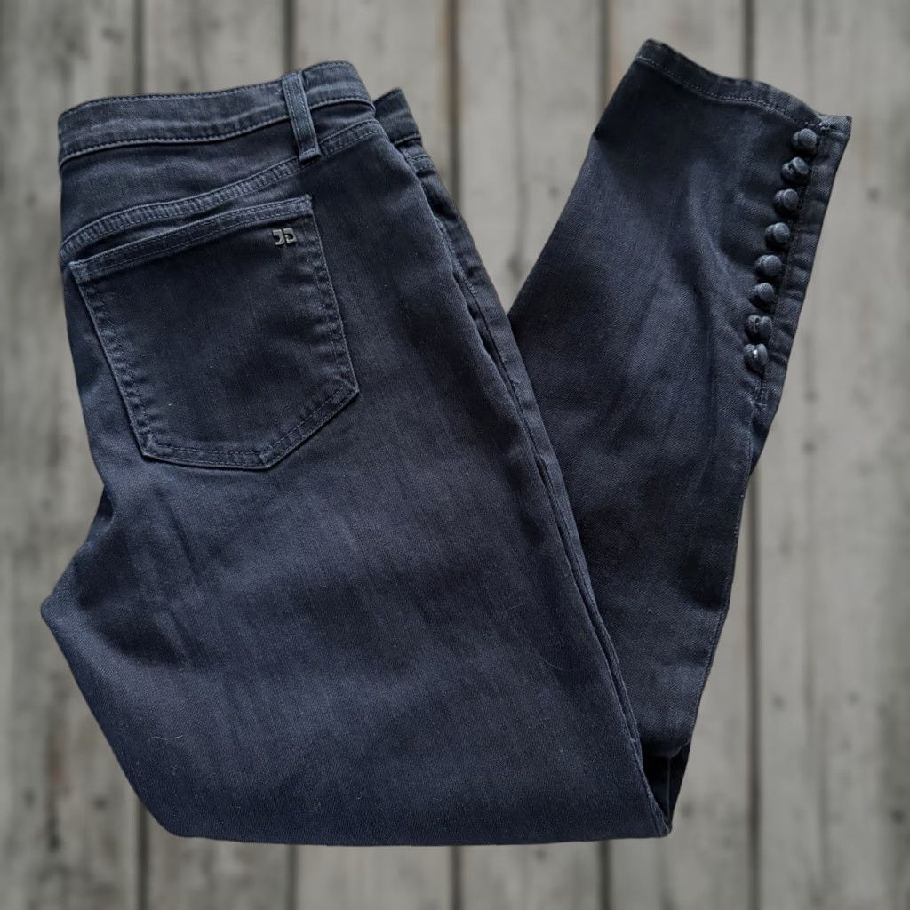 Vintage Joe's Jeans Ankle Cigarette Womens 31 Dark Wash Denim Ankle Buttons Blue Reed Stretch 5-Pocket Classic Slim Jeans Womens Size 24" / US 00 / IT 34 - 1 Thumbnail