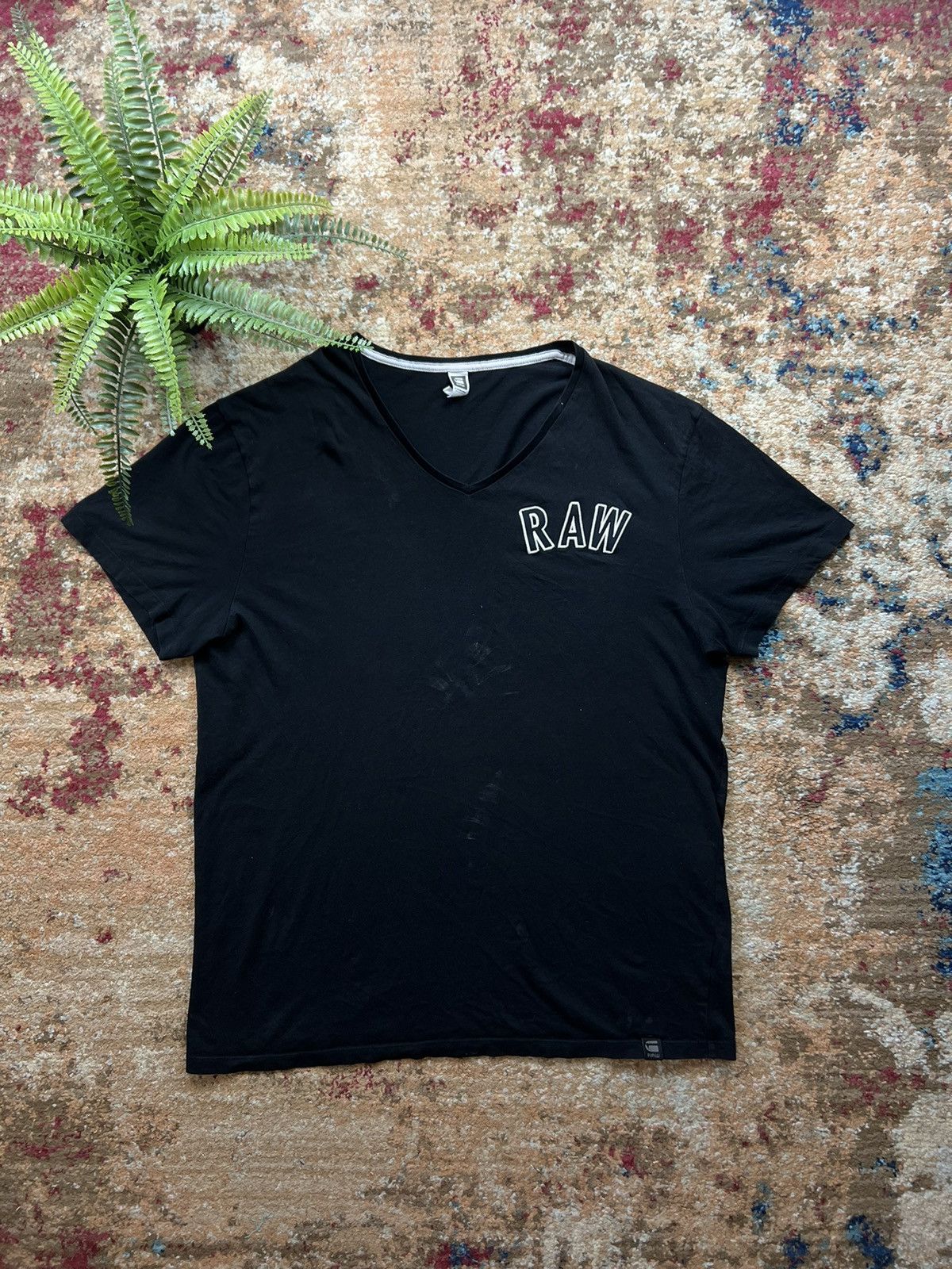 G-Star × Vintage 🎱90’s G STAR RAW Y2K RETRO TEE Size US XL / EU 56 / 4 - 1 Thumbnail