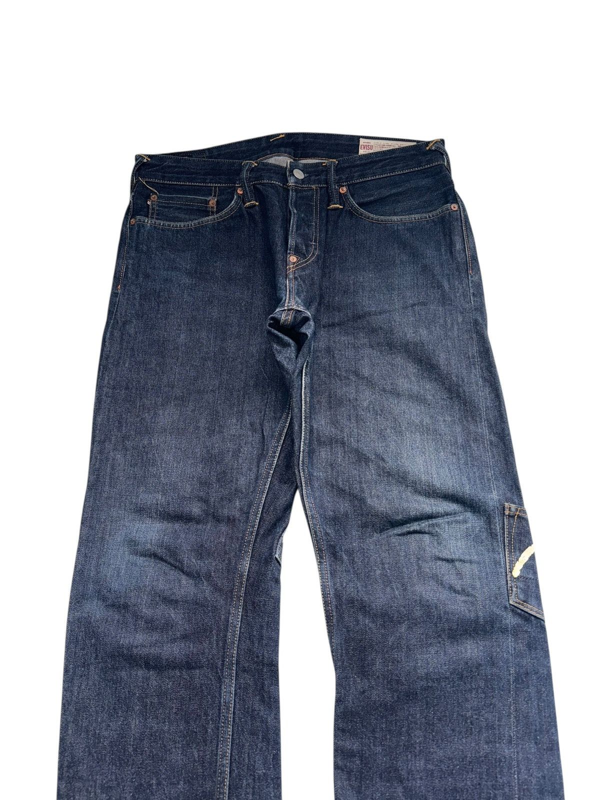 Evisu Rare Evisu Navy Selvedge Denim Jeans Multipocket Japanese Size US 34 / EU 50 - 11 Thumbnail