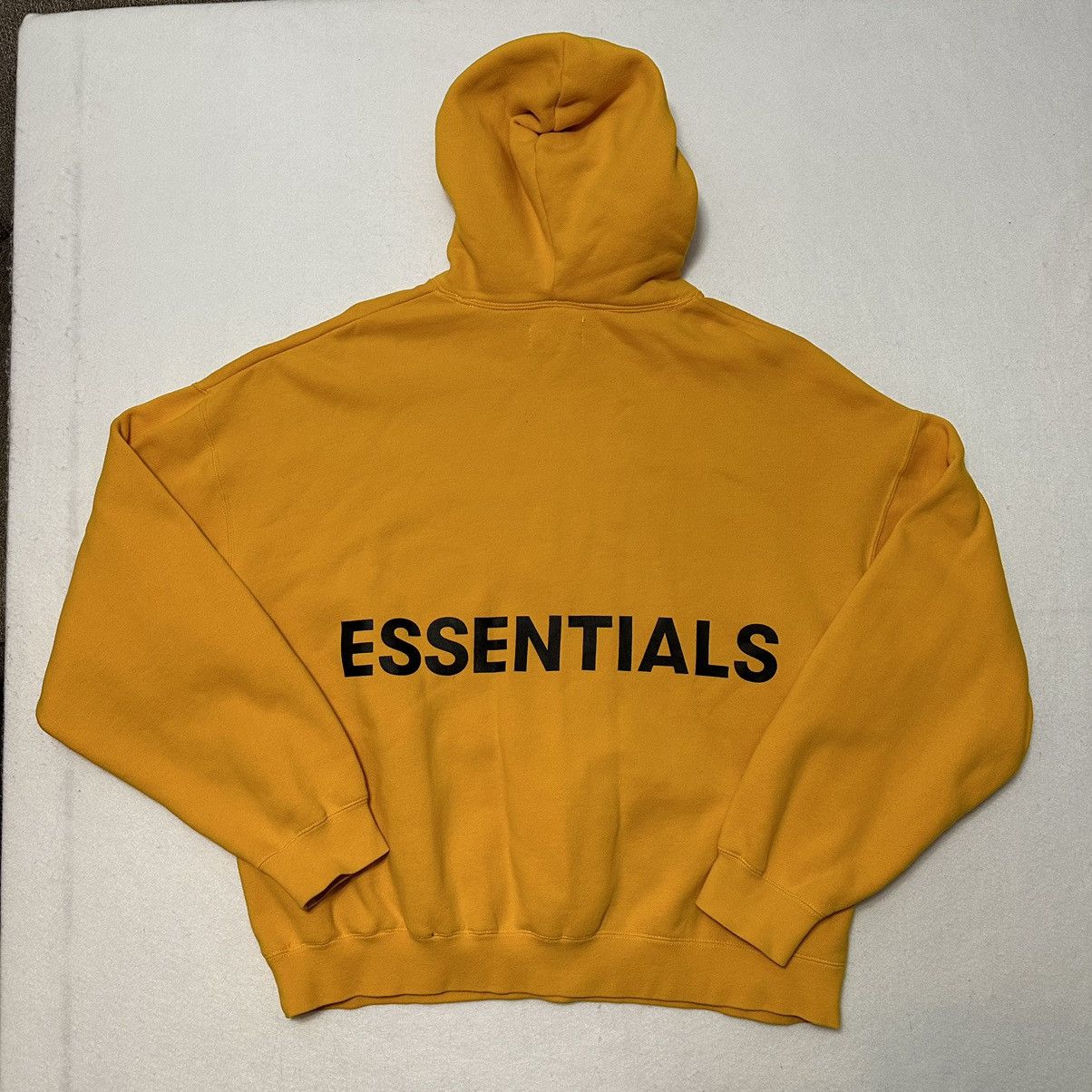 Image of Fear Of God Essentials X Pac Sun OG Yellow Hoodie Size Xl, Men's