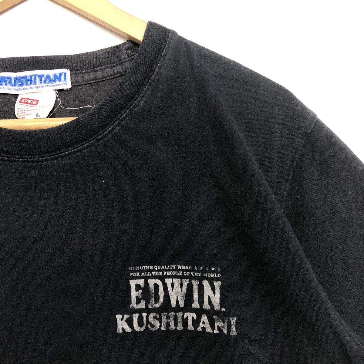 Edwin EDWIN X KUSHITANI HAMAMATSU MOTOR CYCLING JAPAN TSHIRT Size US L / EU 52-54 / 3 - 6 Thumbnail