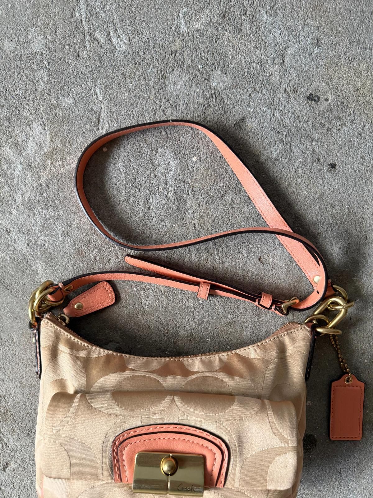Coach Coach Signature Kristin Crossbody Bag Beige/Pink Size ONE SIZE - 4 Thumbnail